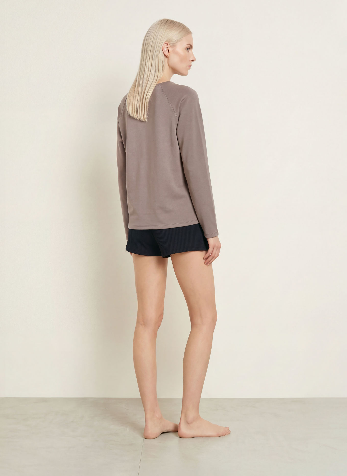 CALIDA Schlafshirt ALPINE M&M: TAUPE