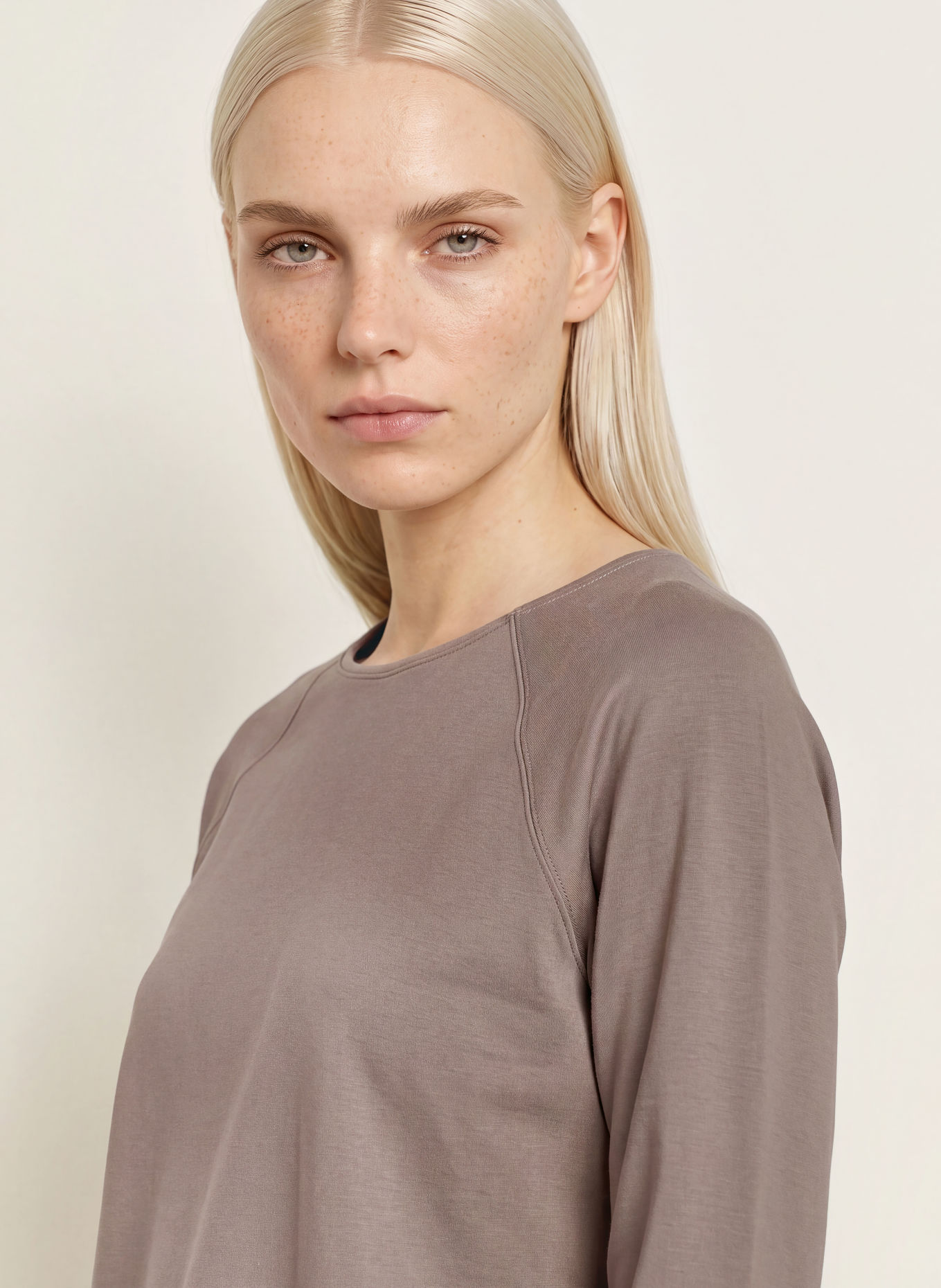 CALIDA Schlafshirt ALPINE M&M: TAUPE