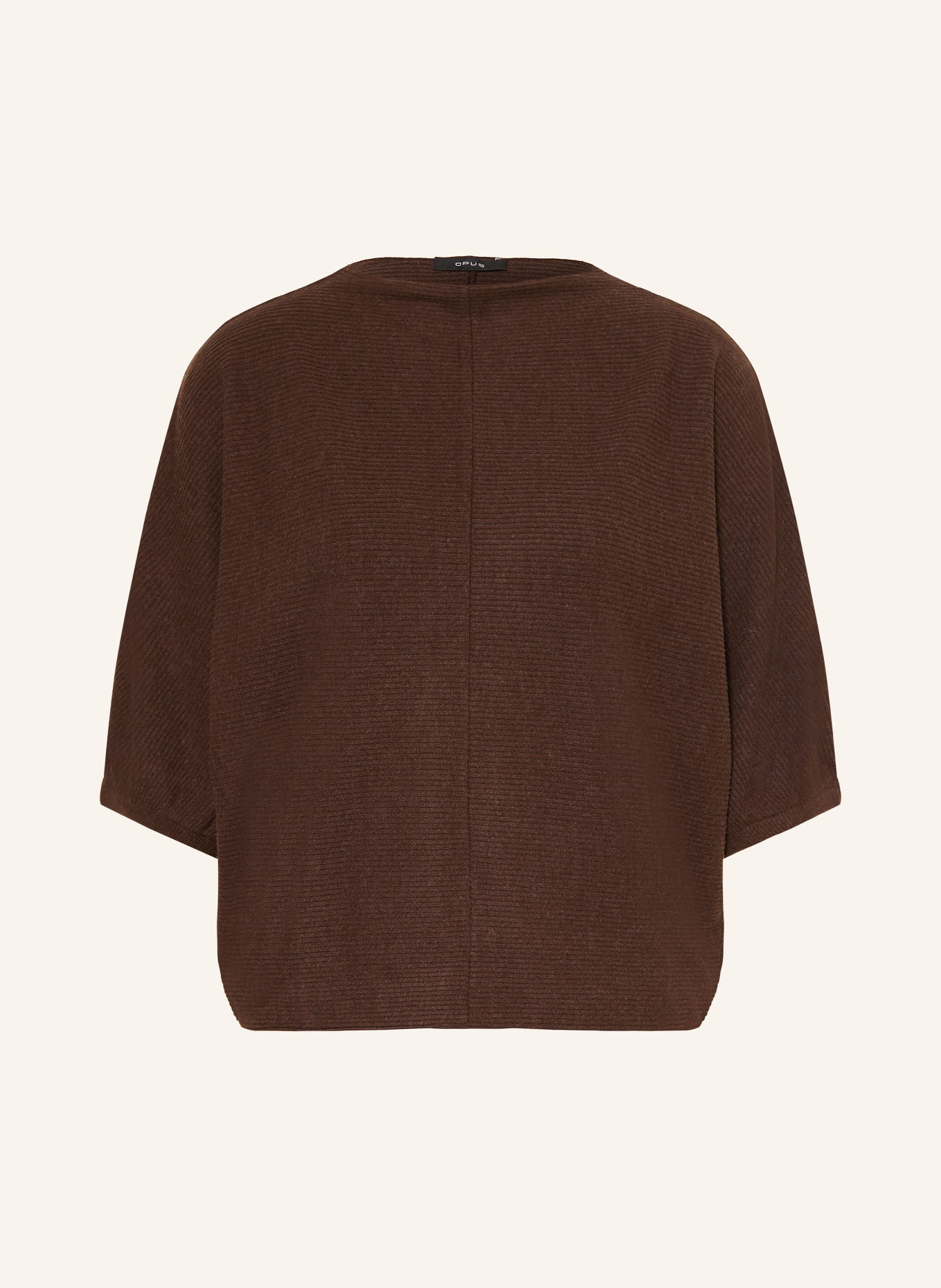 OPUS SKUPIN Shirt with 3/4 sleeves: DARK BROWN