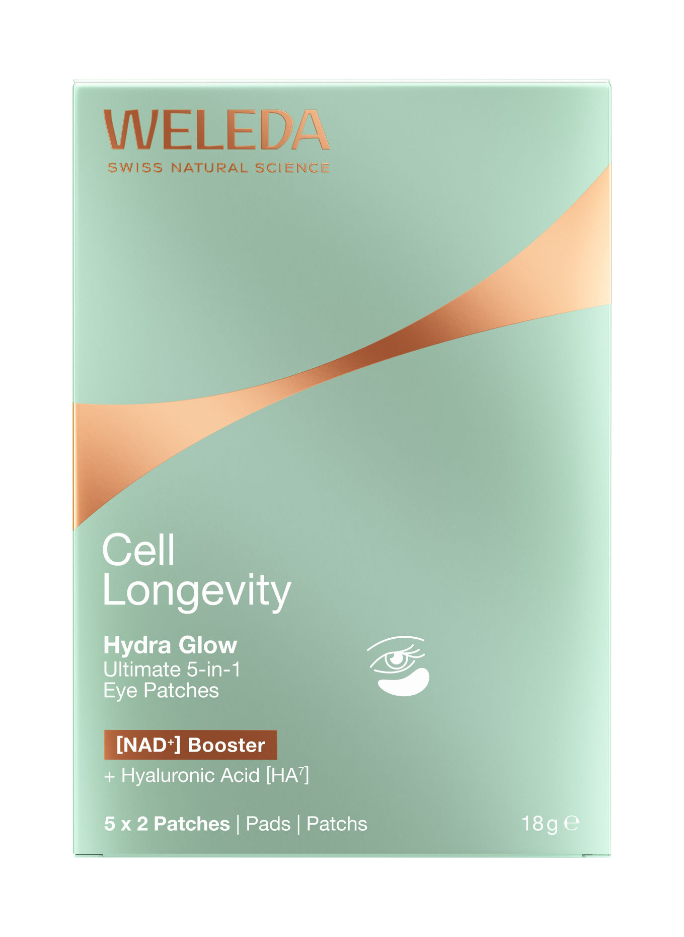 WELEDA CELL LONGEVITY HYDRA GLOW ULTIMATE 5-IN-1 AUGENPADS