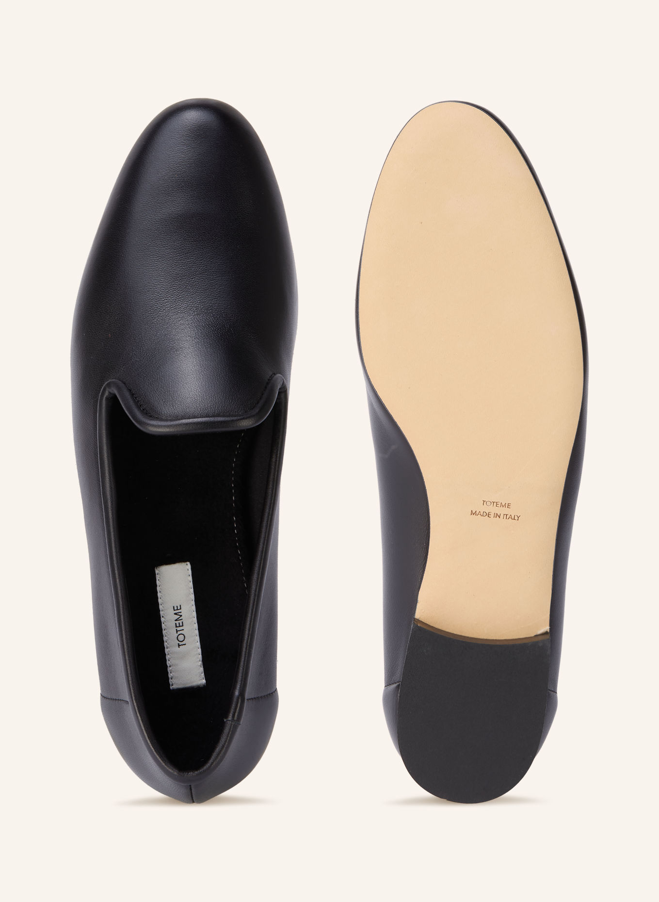 TOTEME Loafer: SCHWARZ