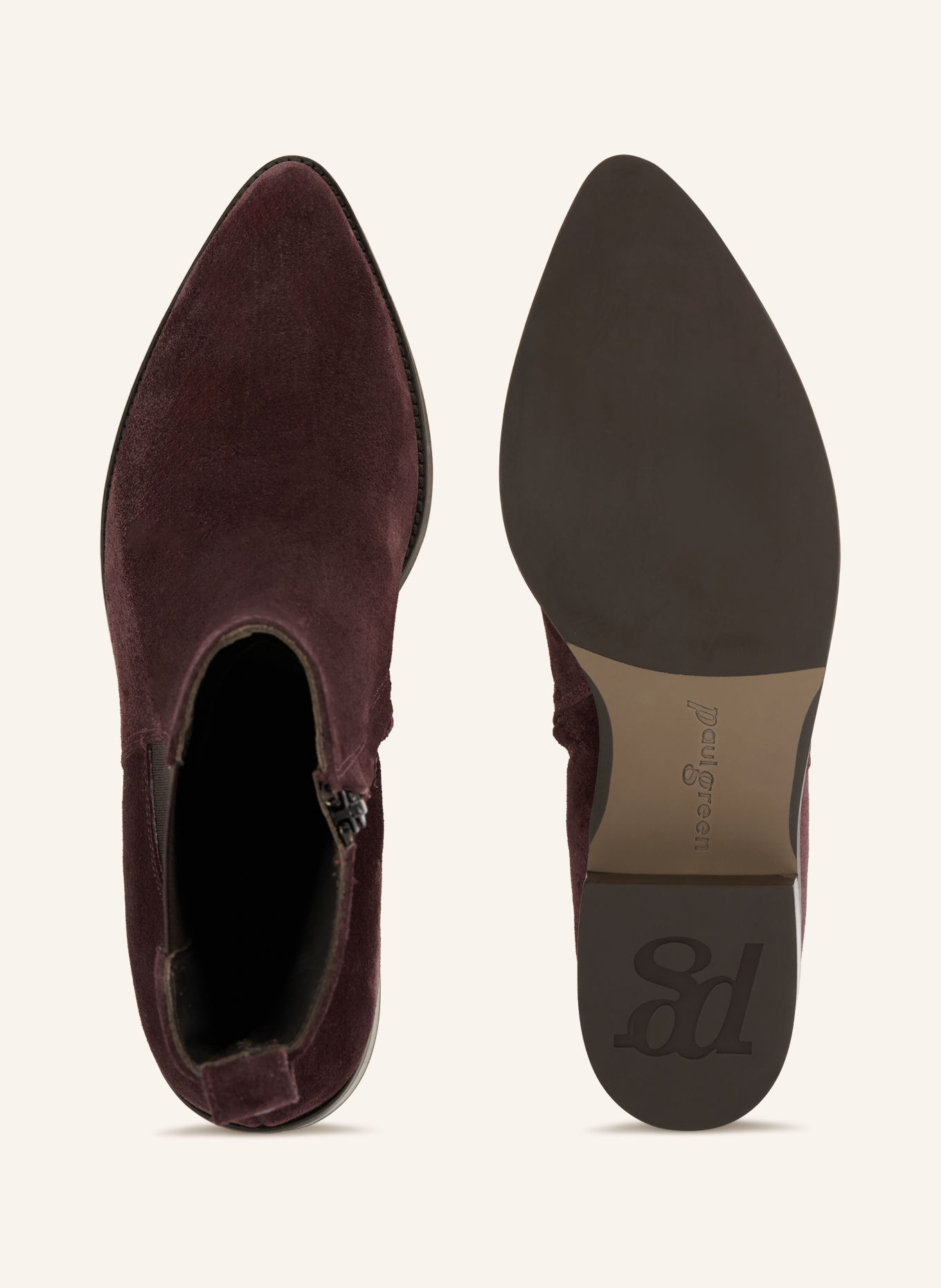 paul green Chelsea-Boots: DUNKELROT
