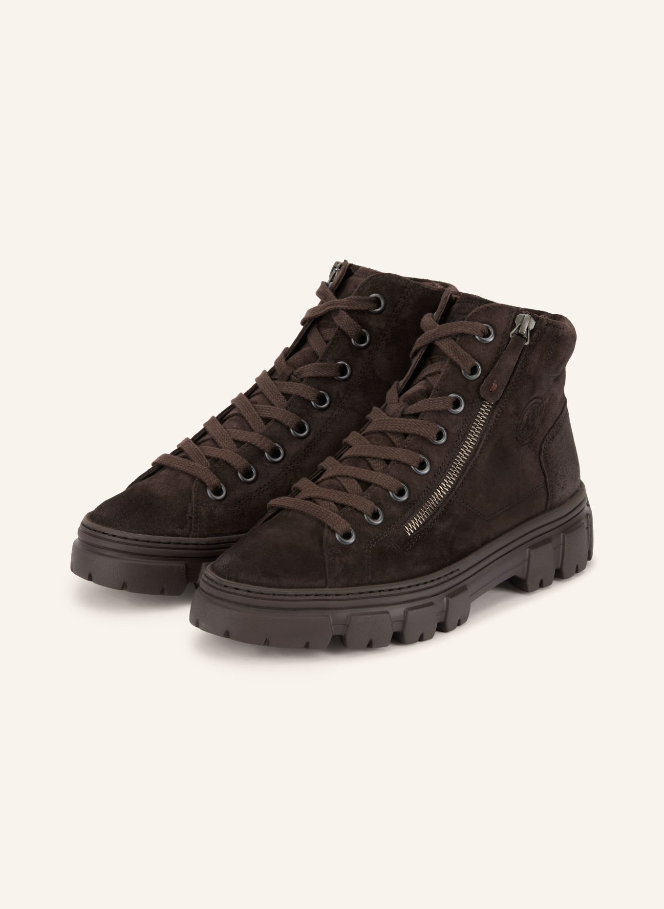 paul green Hightop-Sneaker: DUNKELBRAUN