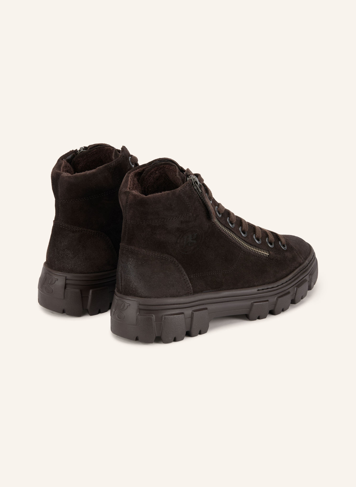 paul green Hightop-Sneaker: DUNKELBRAUN