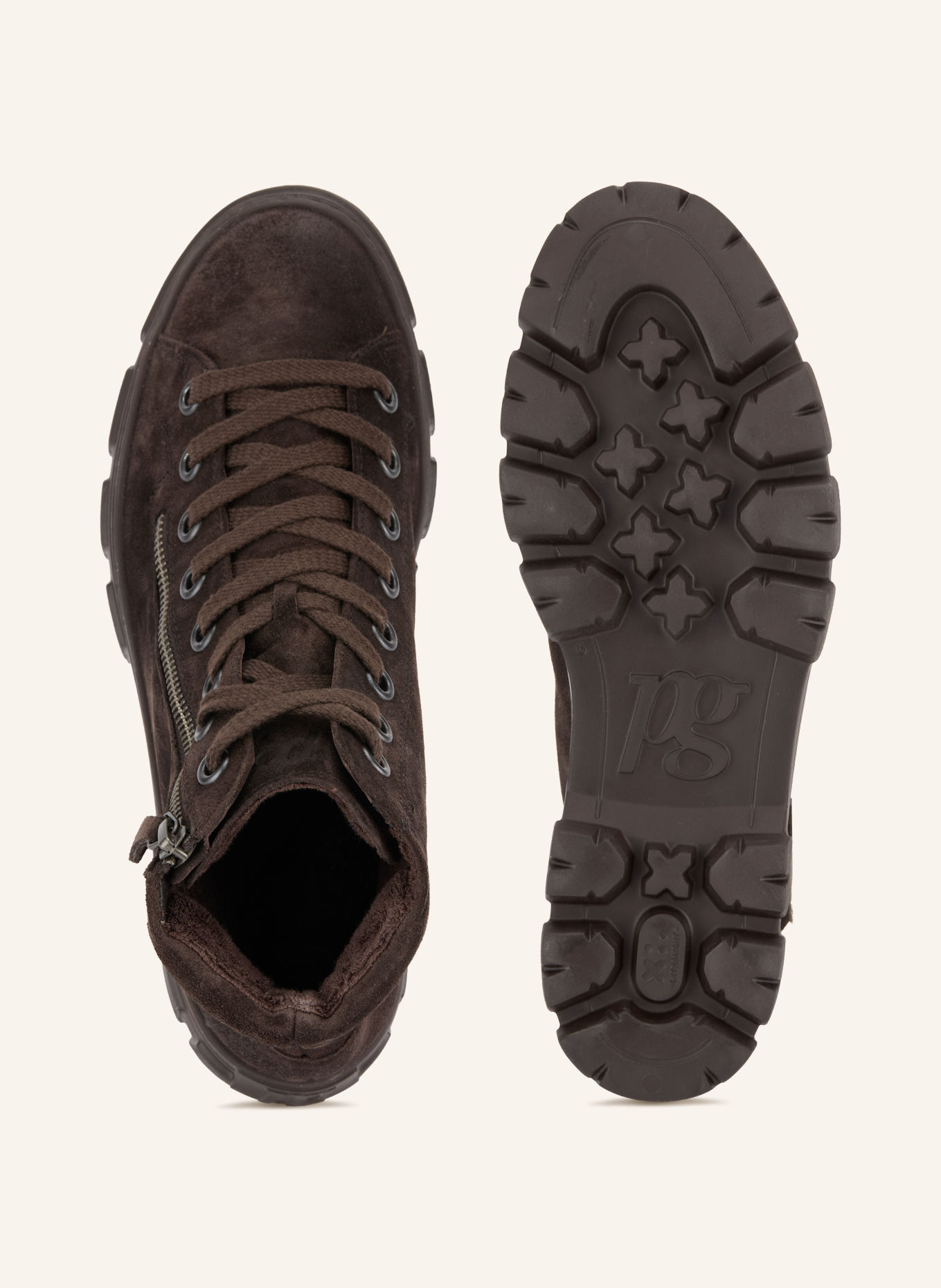 paul green Hightop-Sneaker: DUNKELBRAUN