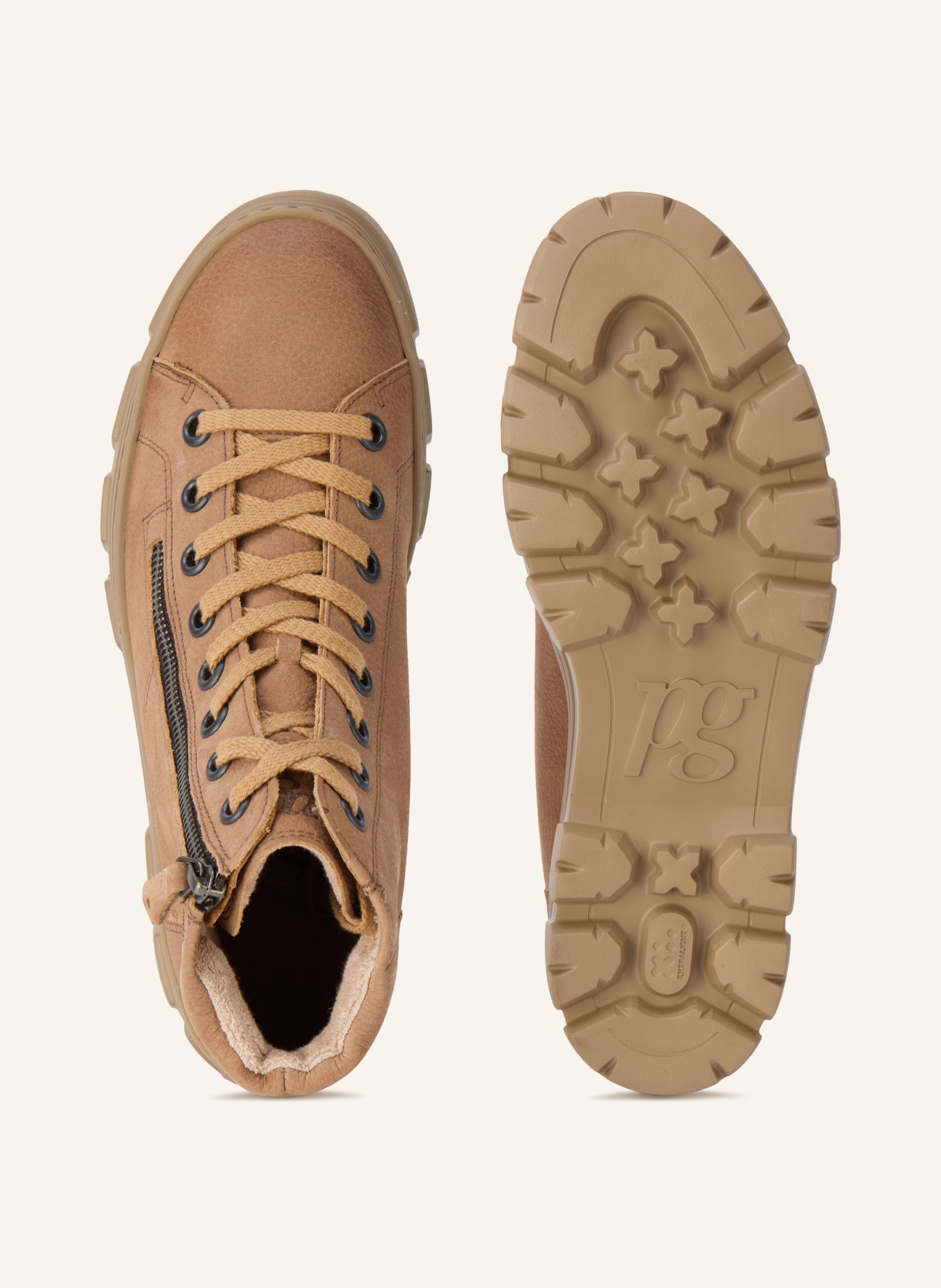 paul green Schnürboots: CAMEL