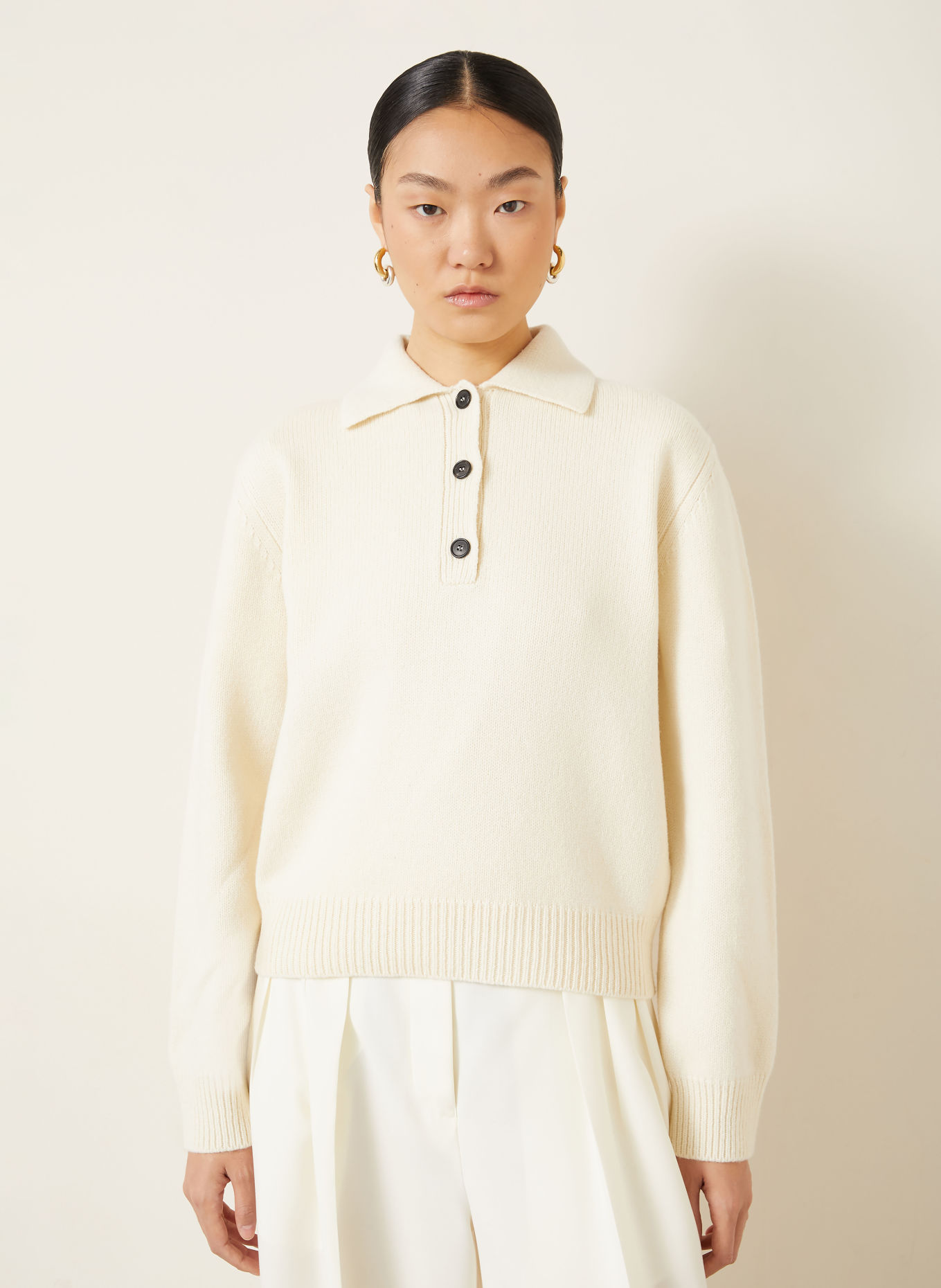 RÓHE Cashmere Sweaters: CREAM