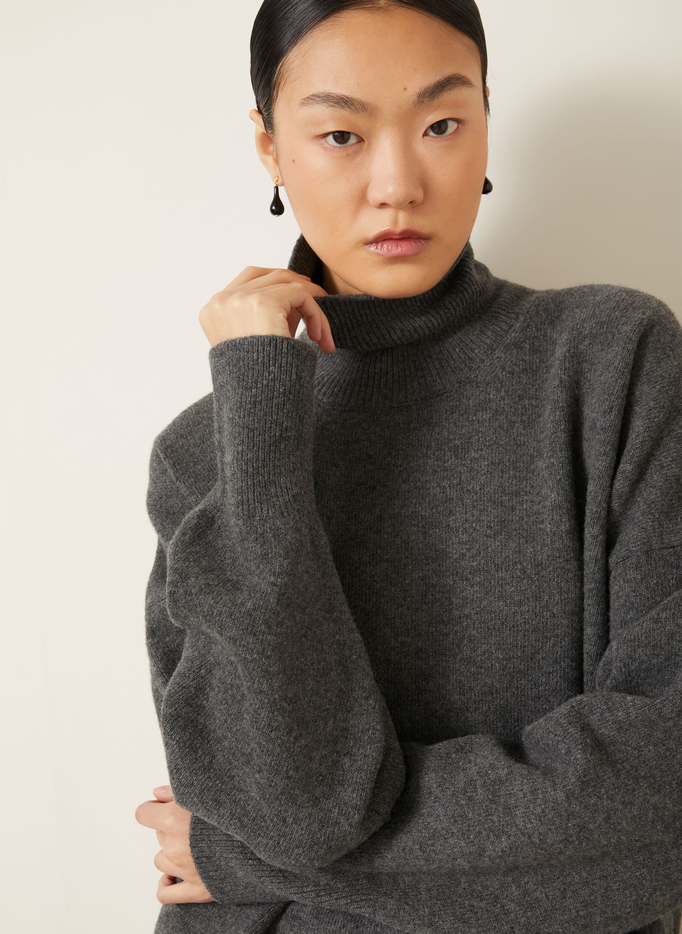 RÓHE Turtleneck sweater: GRAY