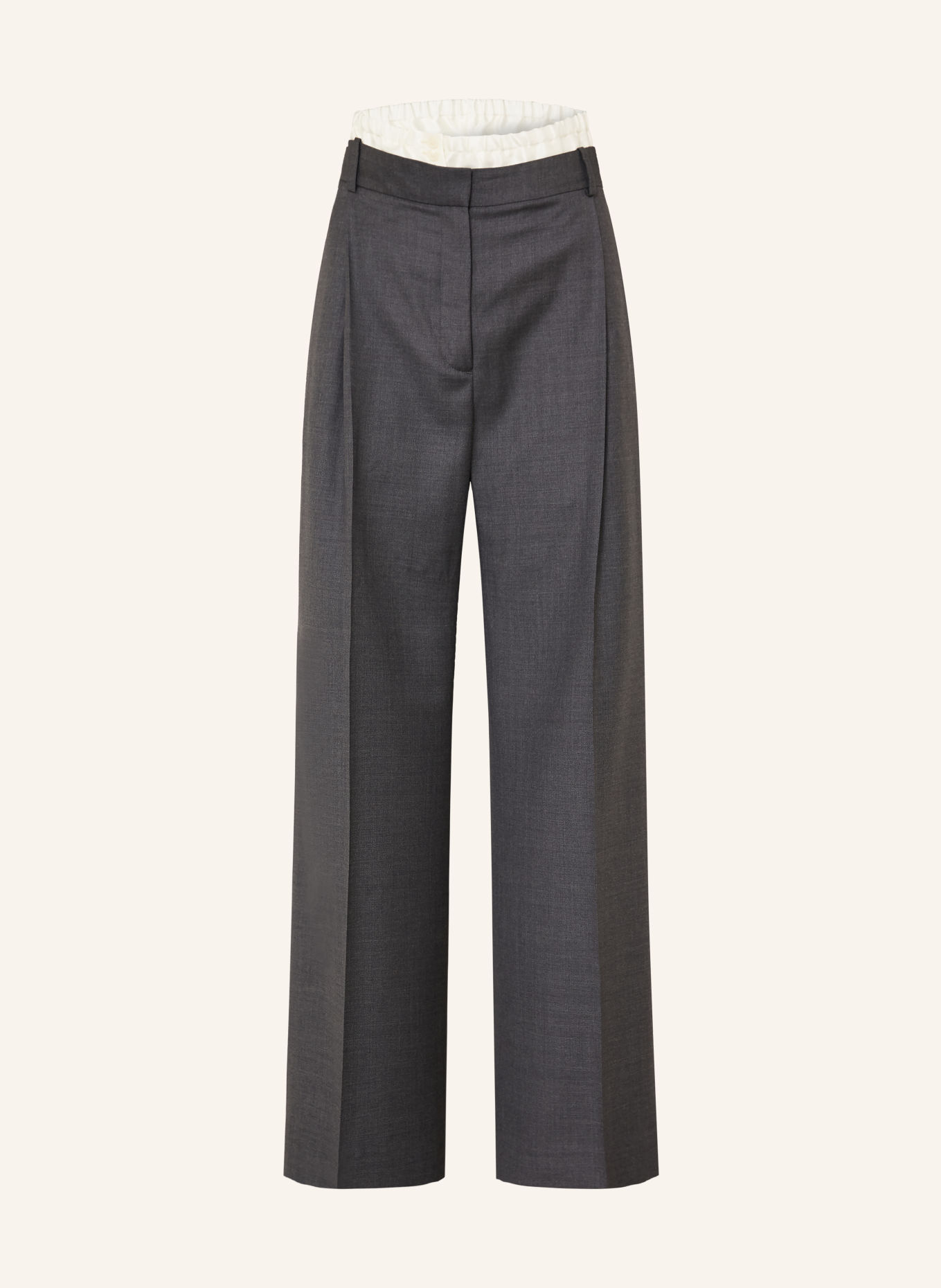 RÓHE Marlenehose: DUNKELGRAU / CREME