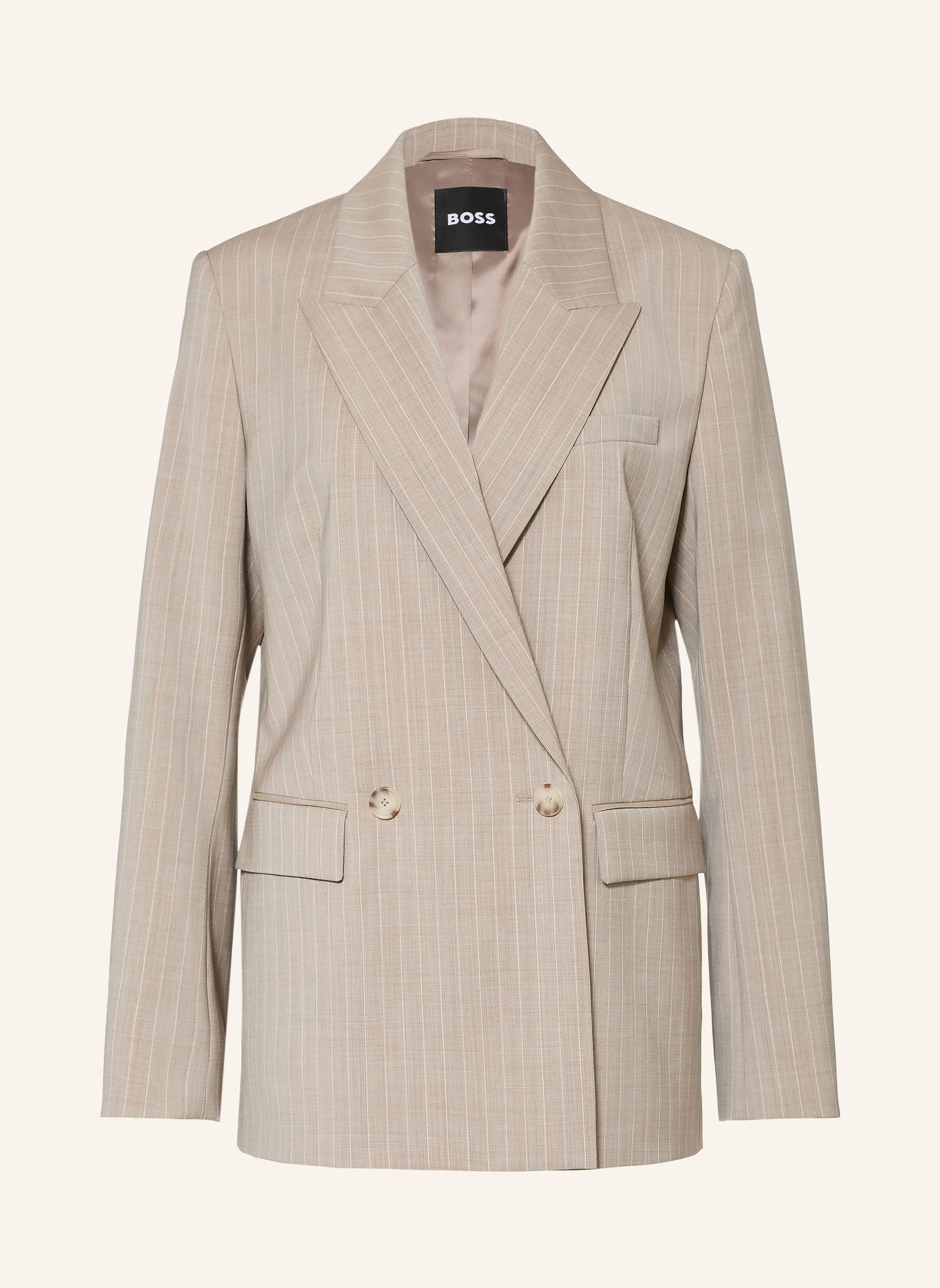 BOSS Blazer JANKA: HELLGRAU / WEISS