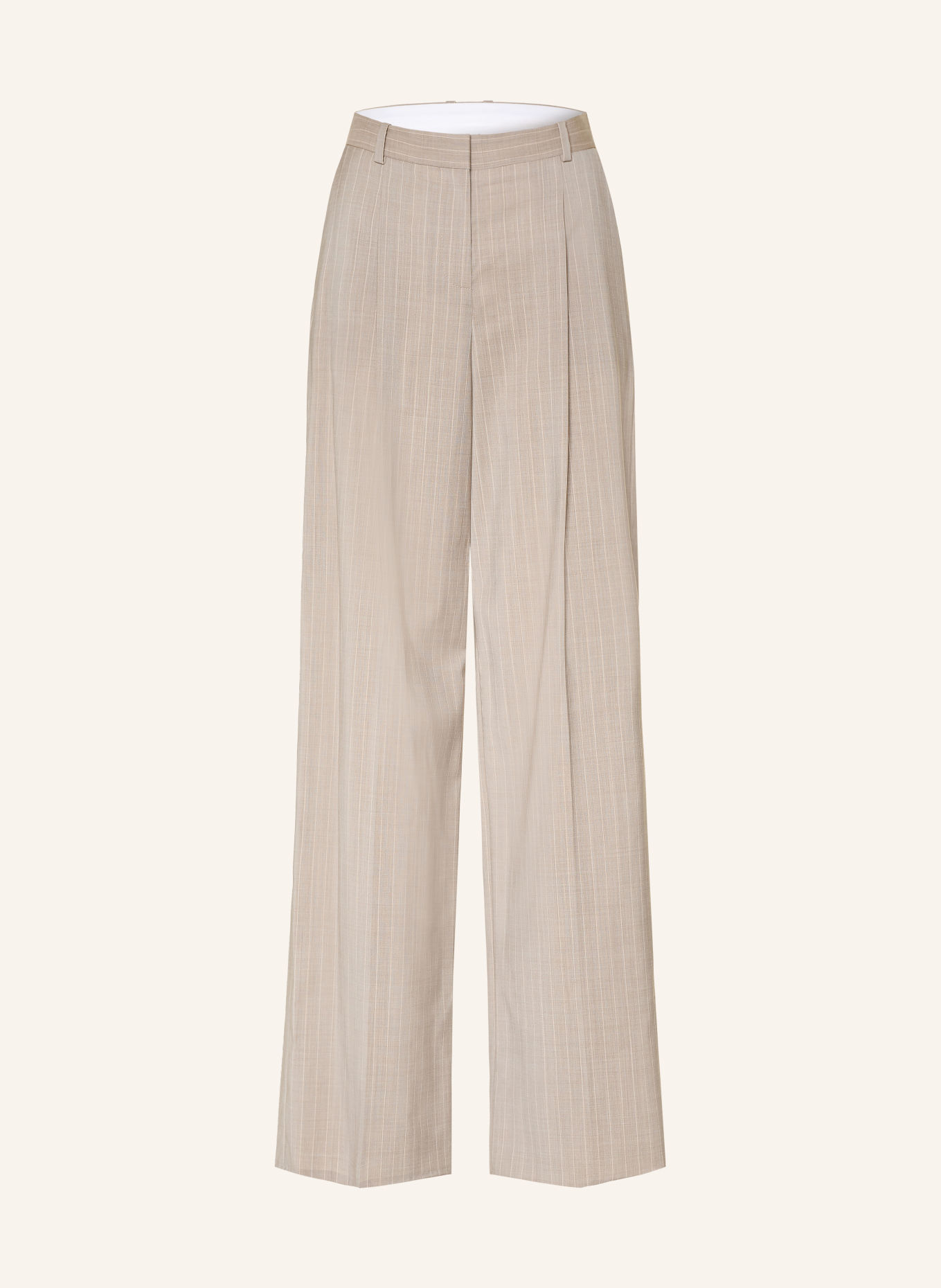 BOSS TIANA wide-leg trousers: BEIGE