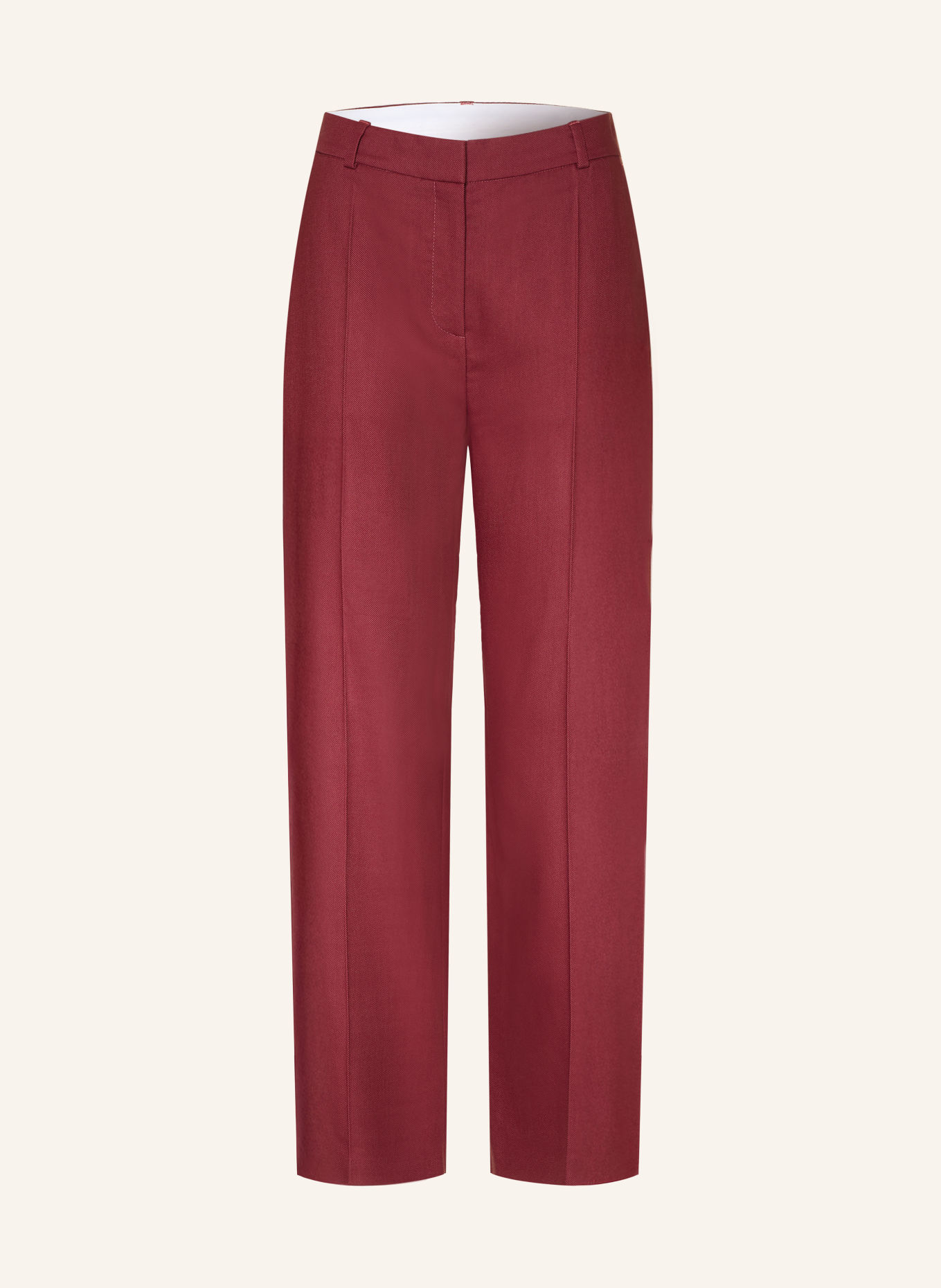 BOSS Pantalon palazzo TOALA: ROUGE FONCÉ