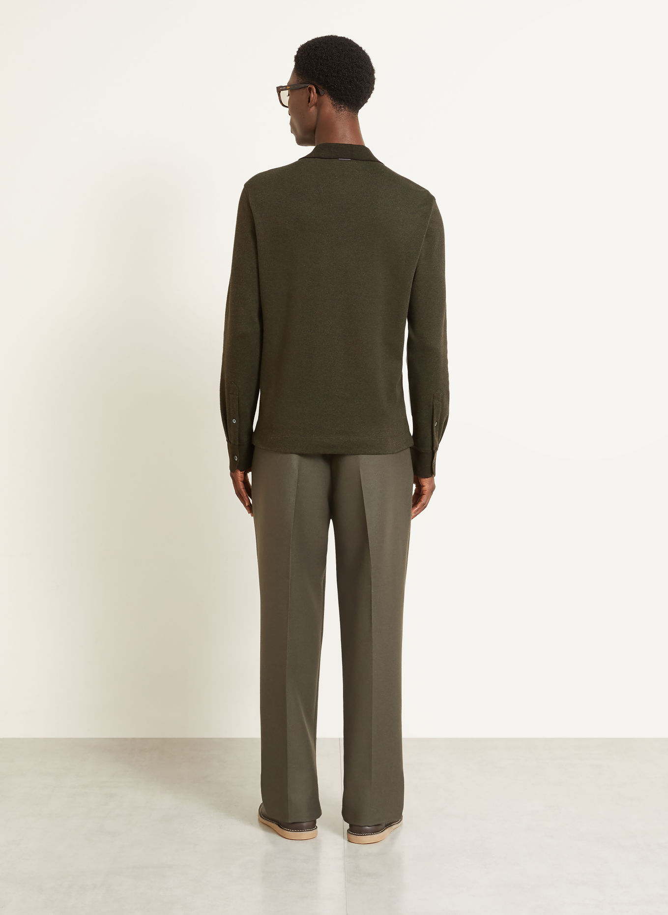 ZEGNA Jersey-Poloshirt: DUNKELGRÜN
