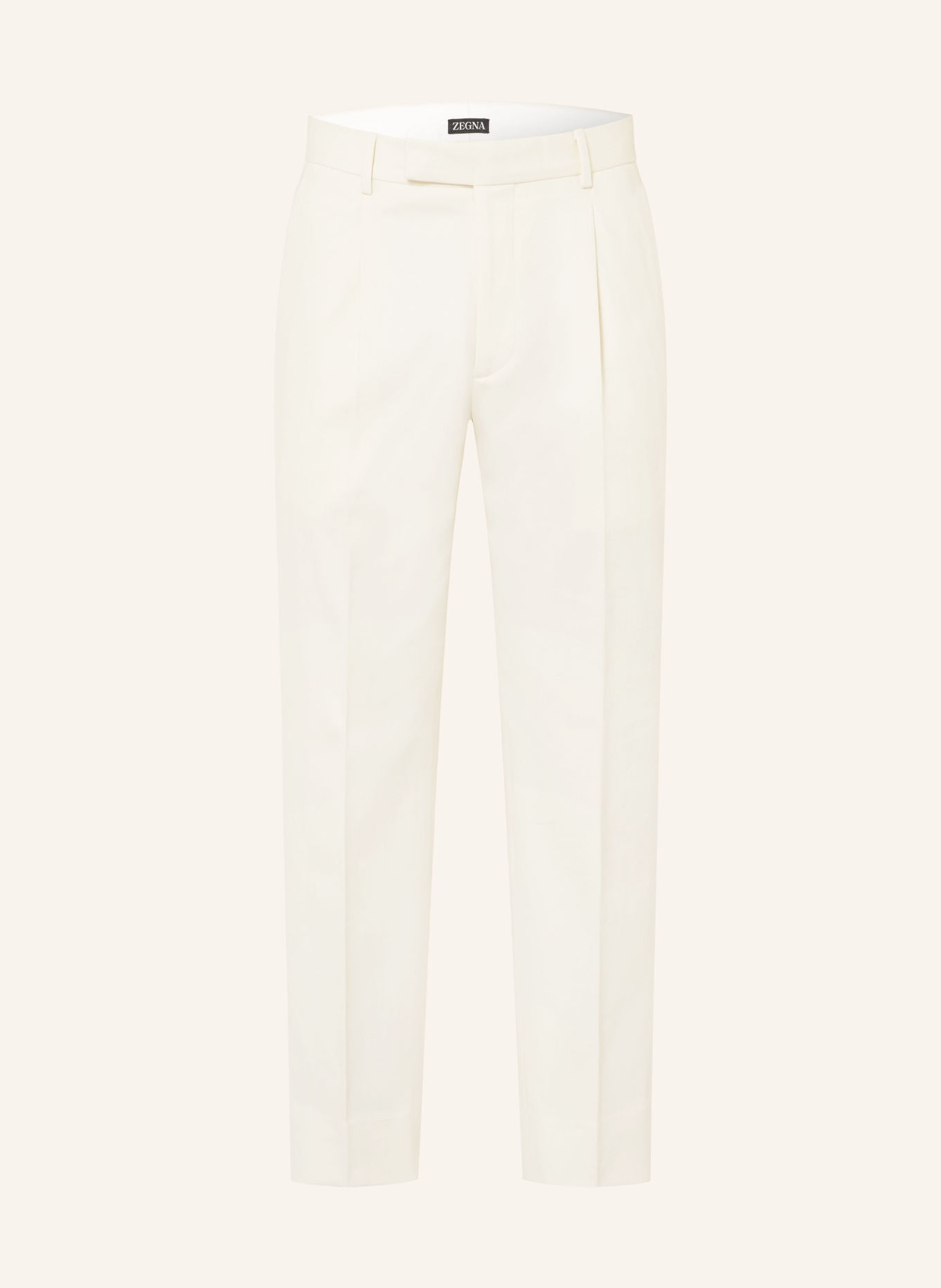 ZEGNA Chino coupe classique: ÉCRU