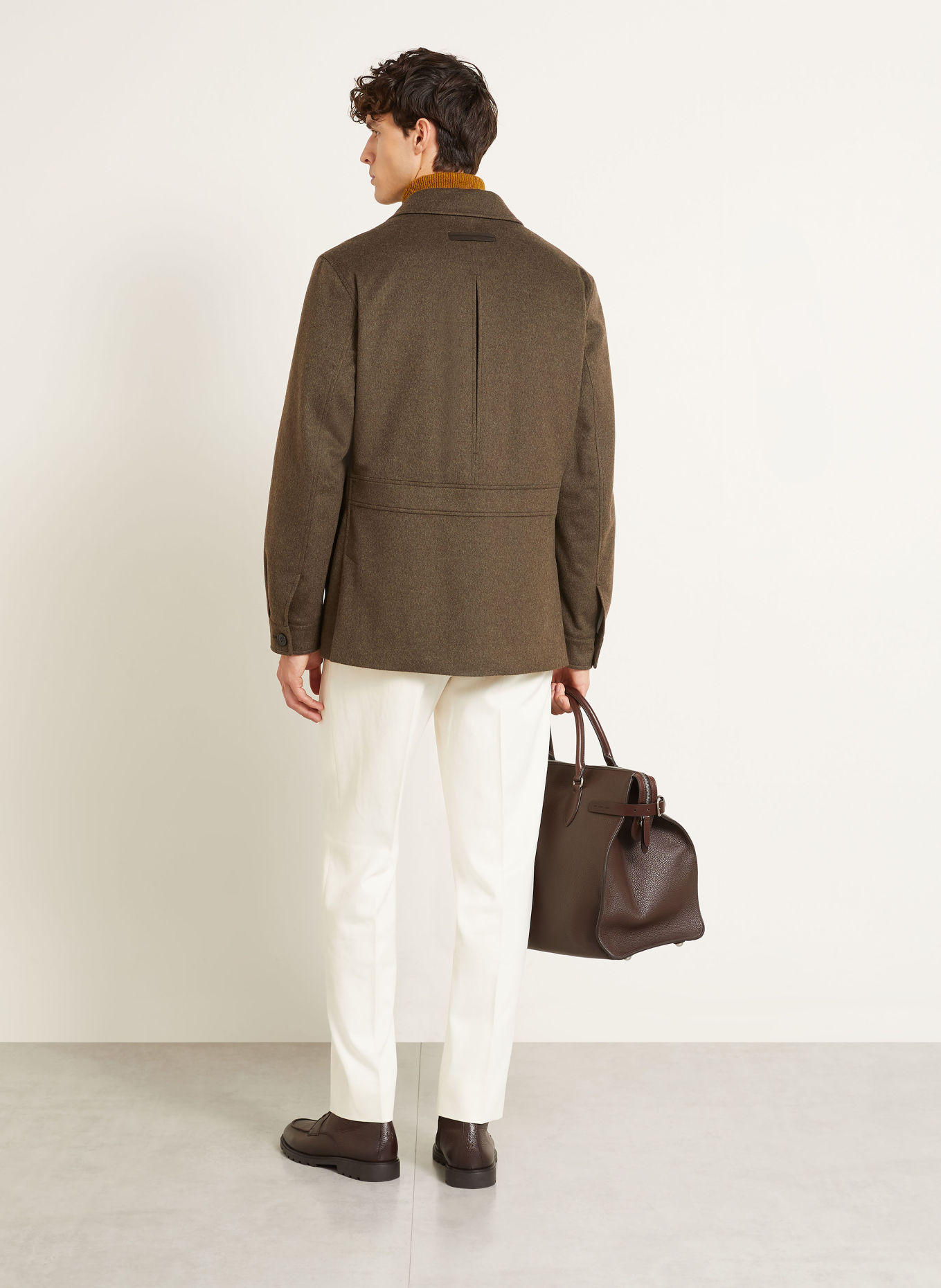 ZEGNA Chino coupe classique: ÉCRU
