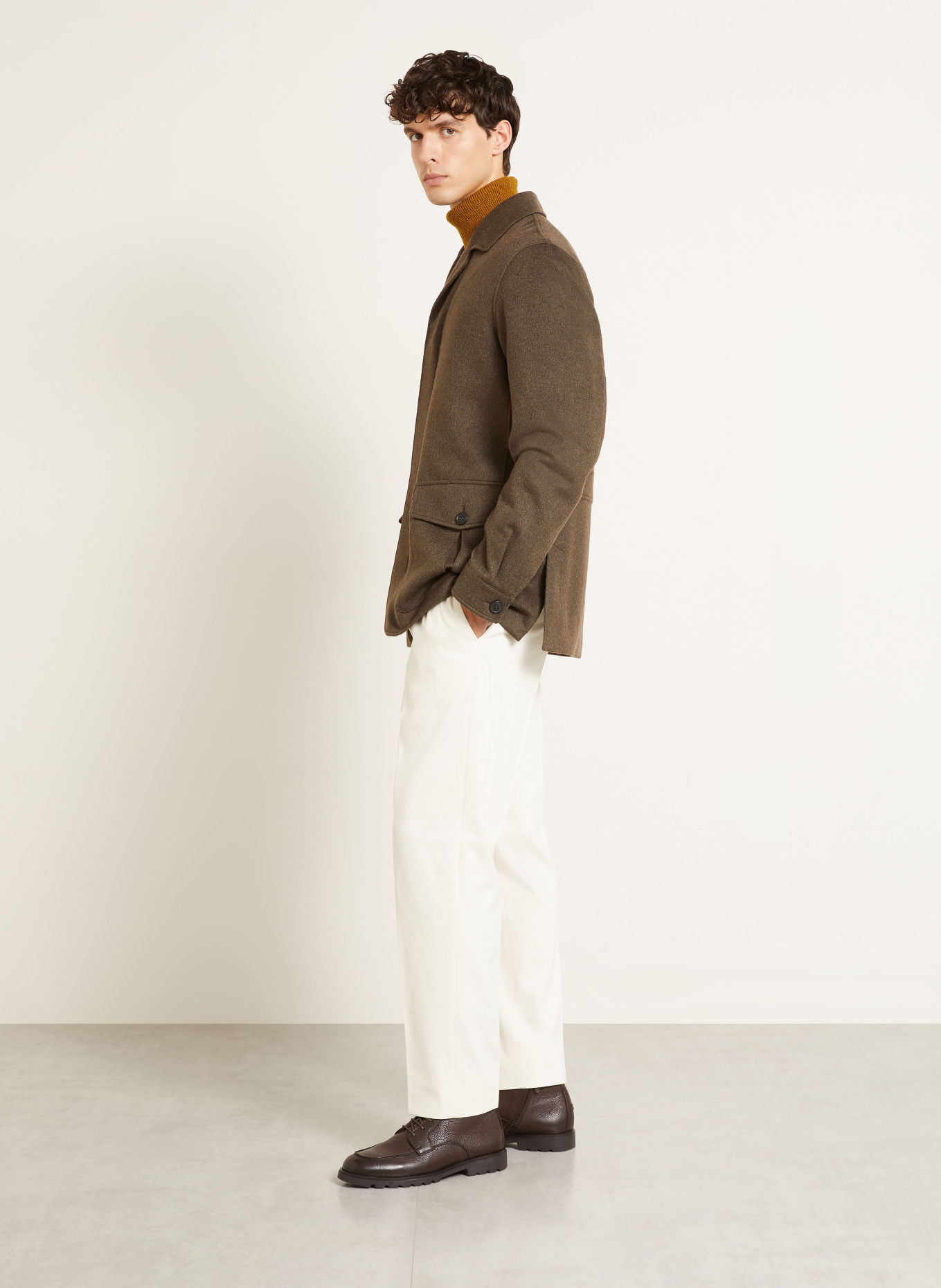 ZEGNA Chino coupe classique: ÉCRU