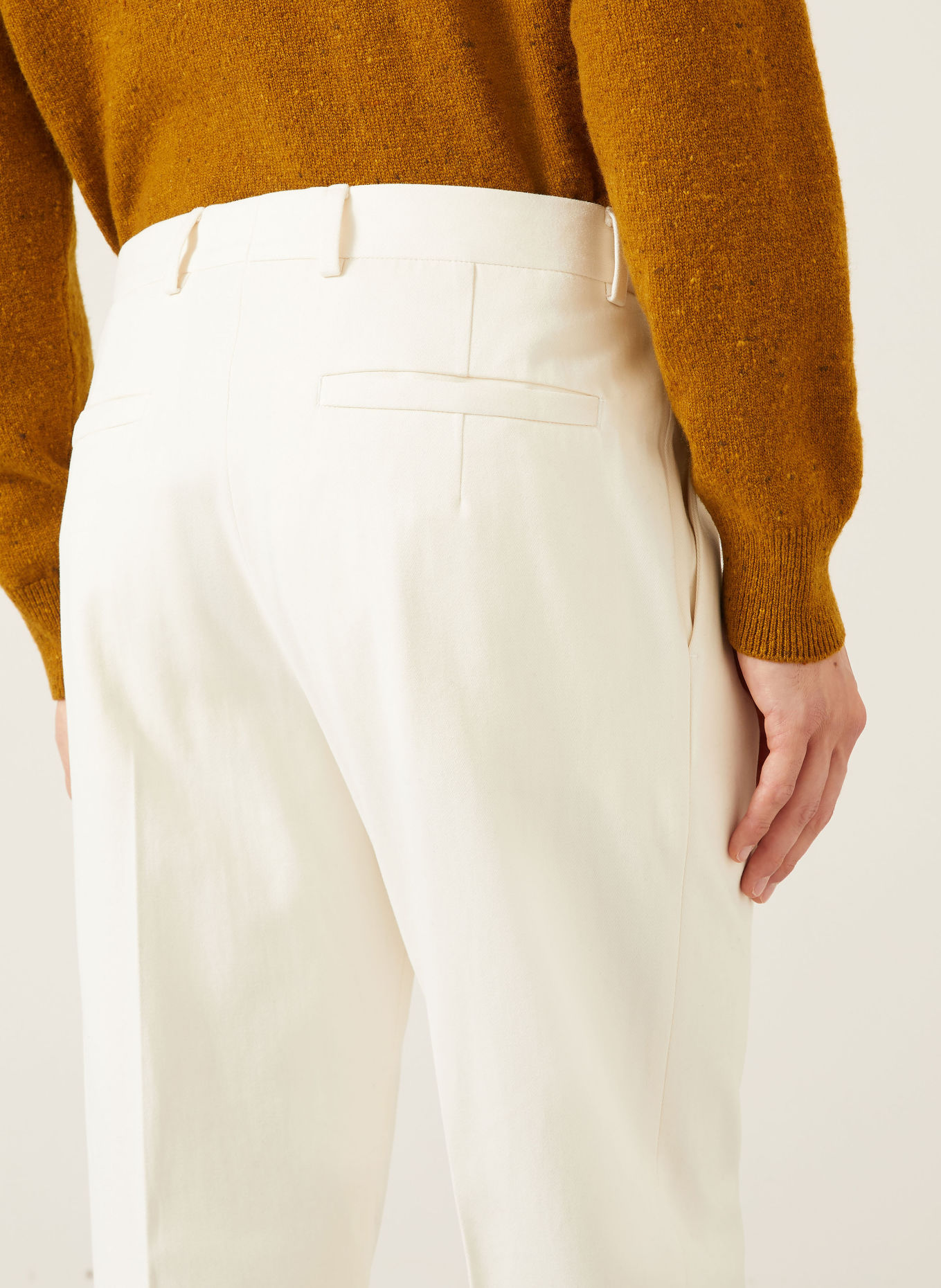 ZEGNA Chino coupe classique: ÉCRU