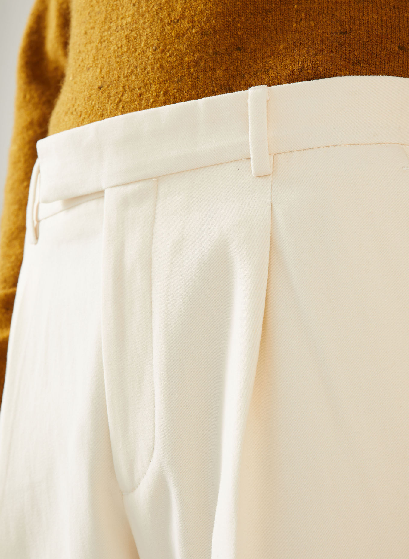 ZEGNA Chino coupe classique: ÉCRU