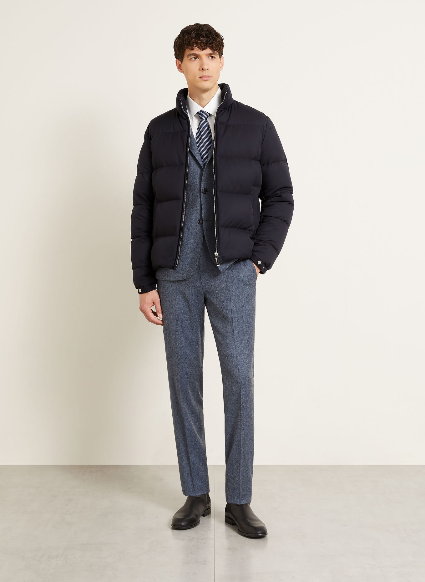 ZEGNA Kurtka puchowa: GRANATOWY