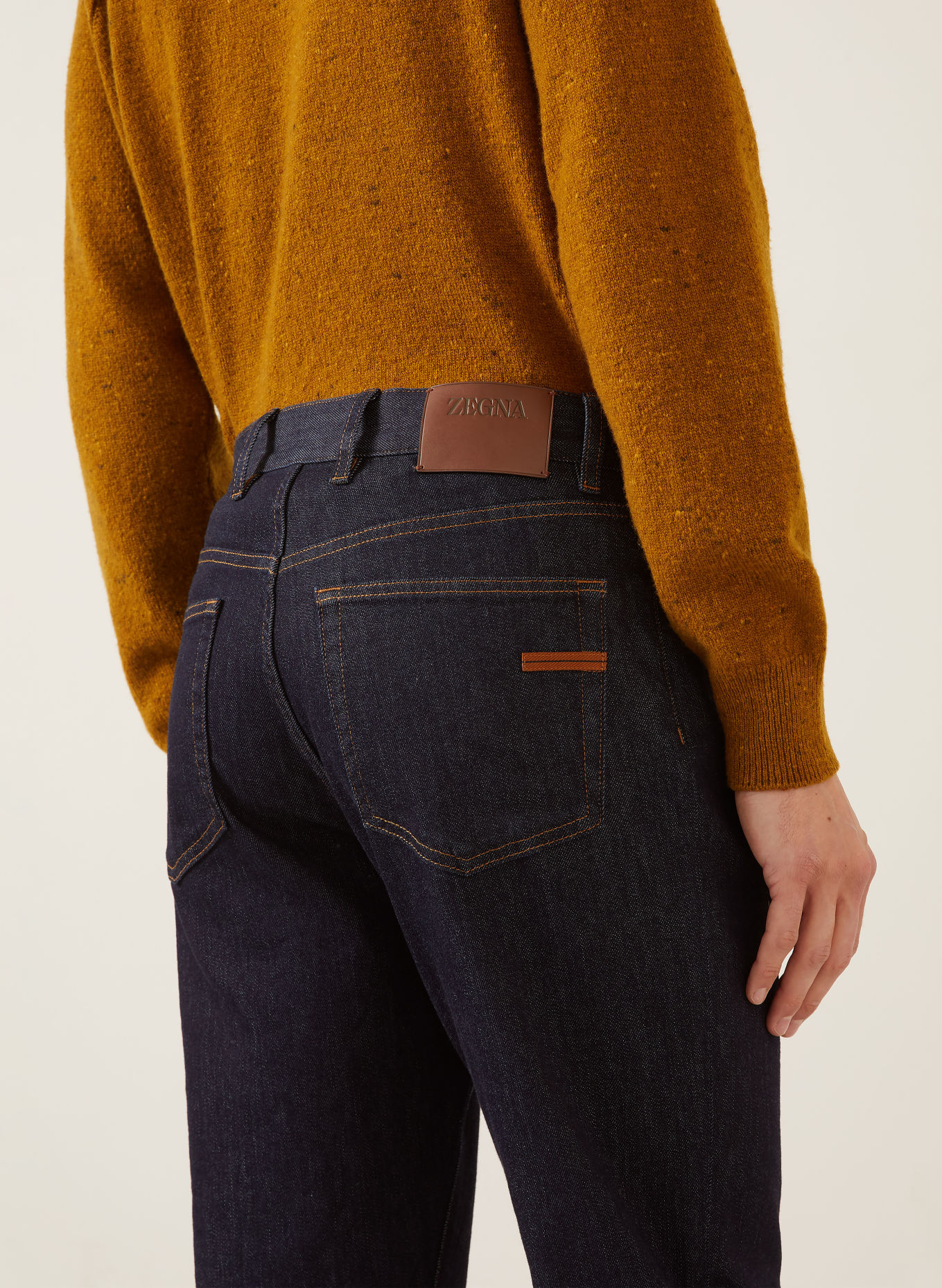 ZEGNA CITY Slim Fit Jeans: 002 rinse