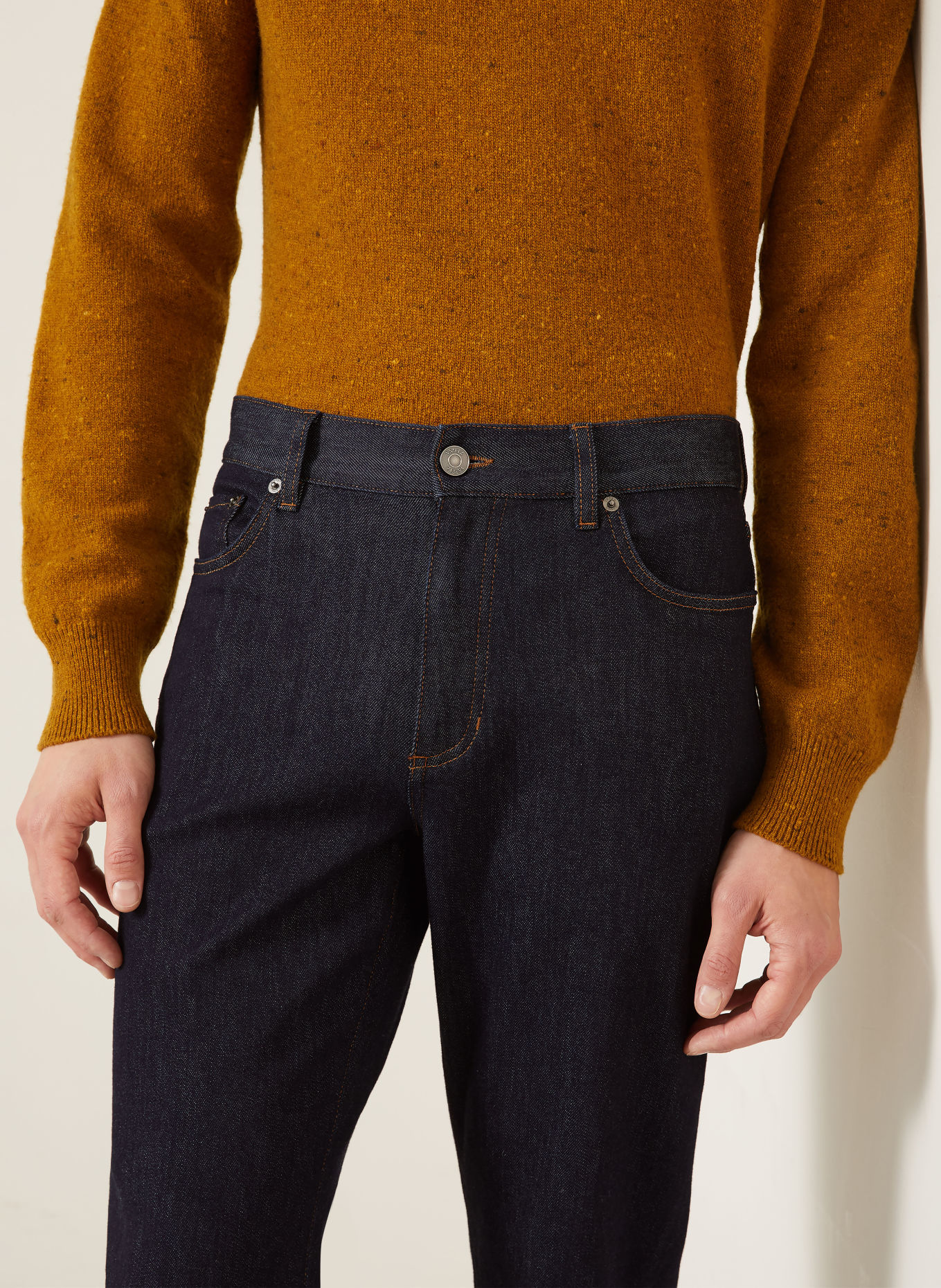 ZEGNA CITY Slim Fit Jeans: 002 rinse