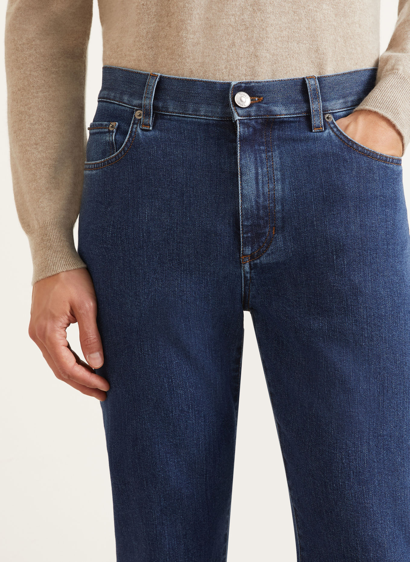 ZEGNA Jeansy CITY Slim Fit: 001 Stone washed