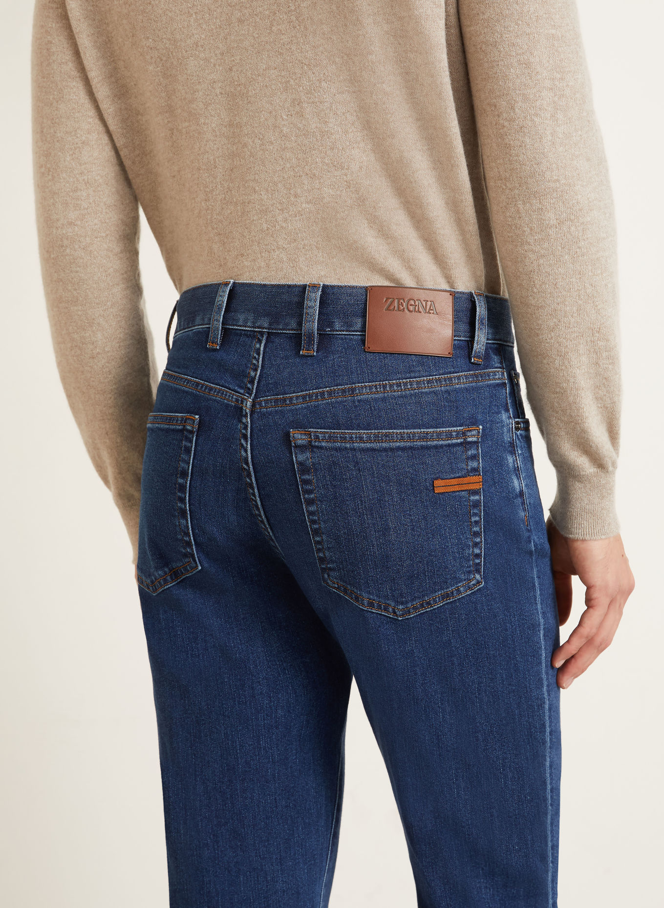 ZEGNA Jeansy CITY Slim Fit: 001 Stone washed
