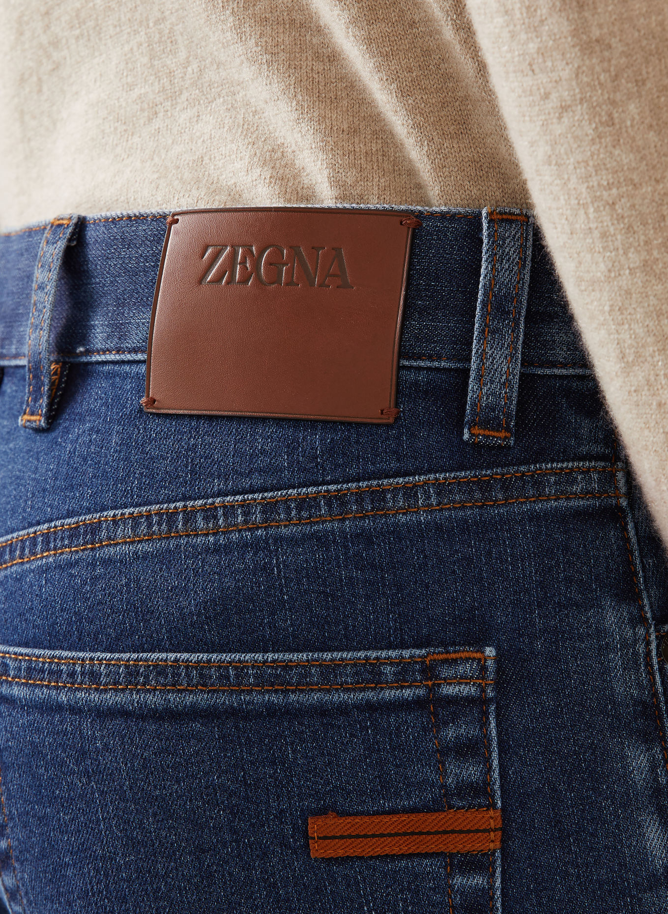 ZEGNA Jeansy CITY Slim Fit: 001 Stone washed