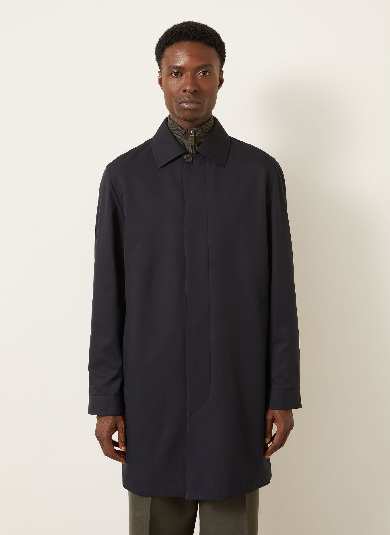 ZEGNA Płaszcz: GRANATOWY