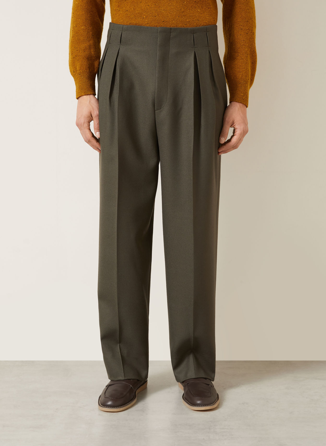 ZEGNA Spodnie o kroju regular fit: CIEMNOZIELONY