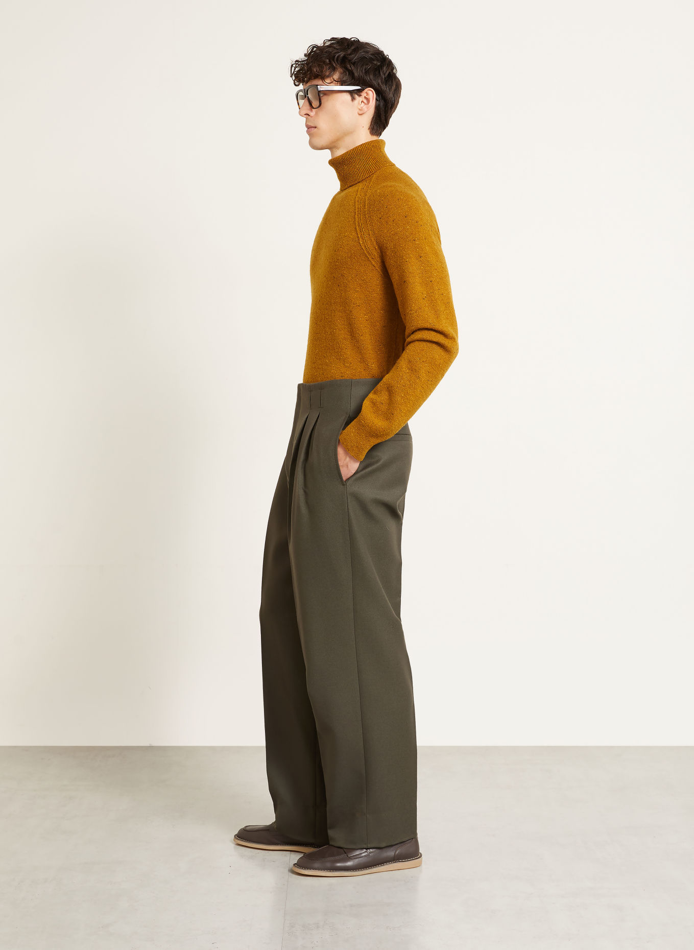 ZEGNA Spodnie o kroju regular fit: CIEMNOZIELONY