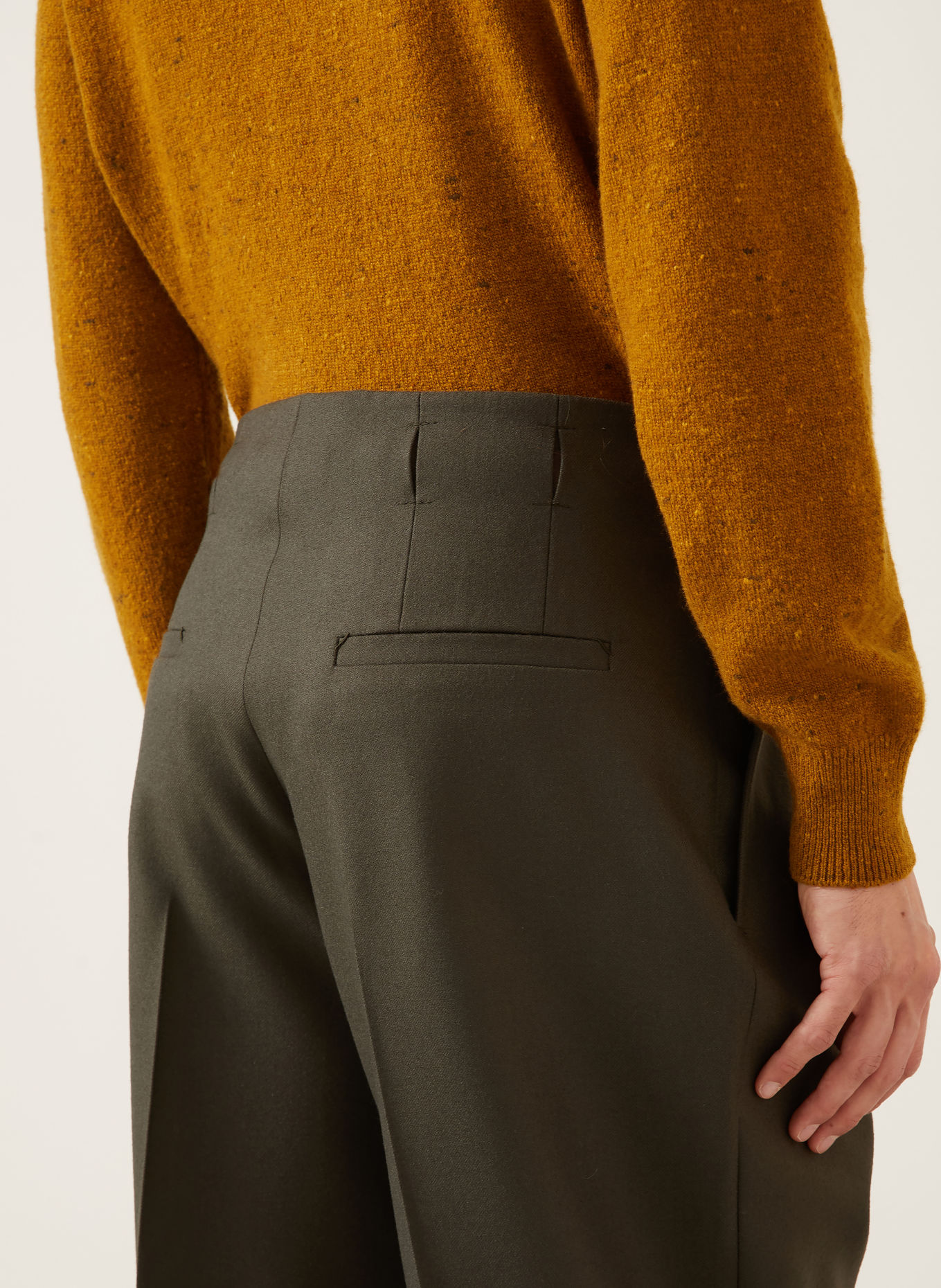 ZEGNA Spodnie o kroju regular fit: CIEMNOZIELONY
