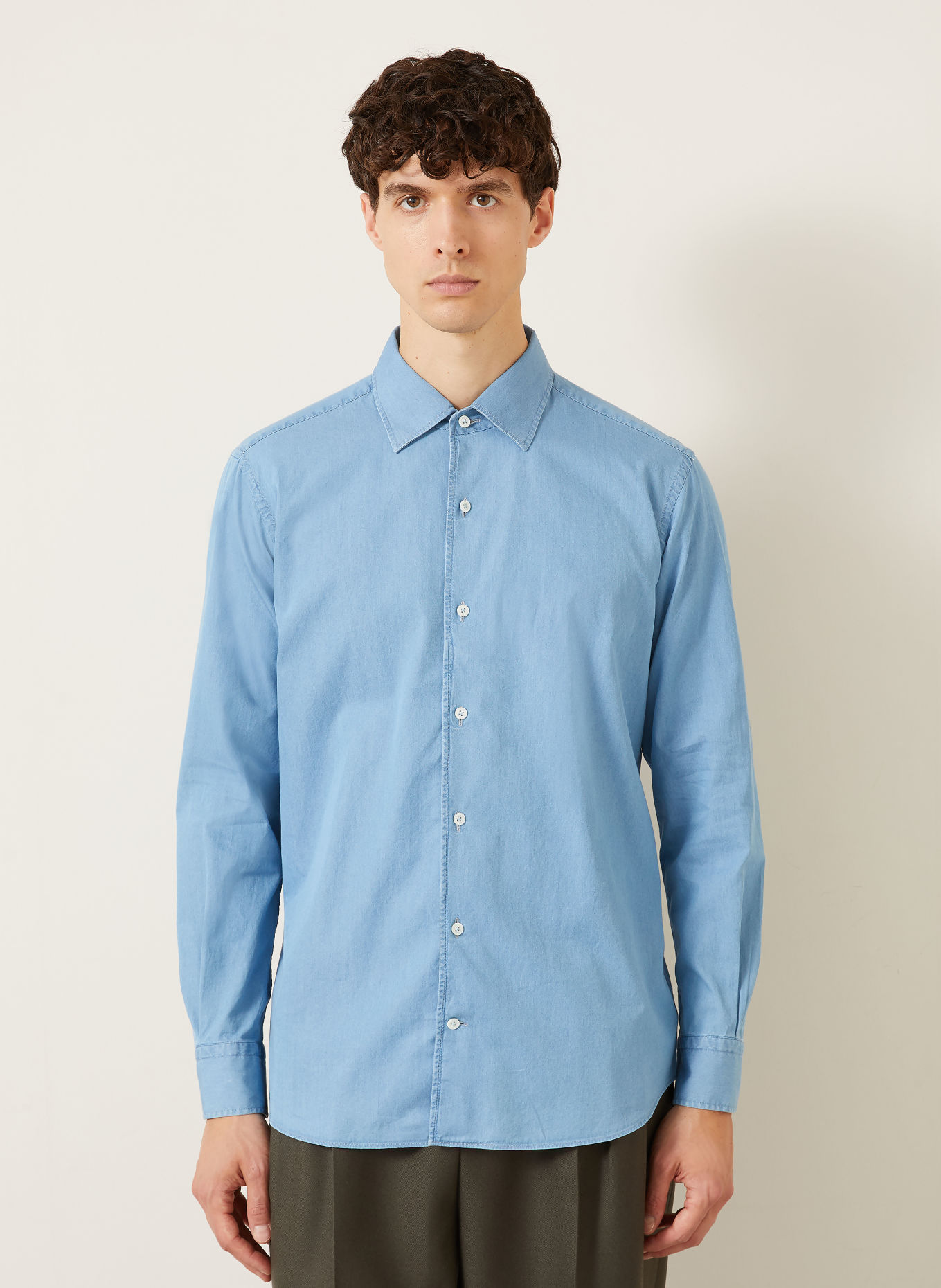ZEGNA Chemise Comfort Fit: BLEU CLAIR