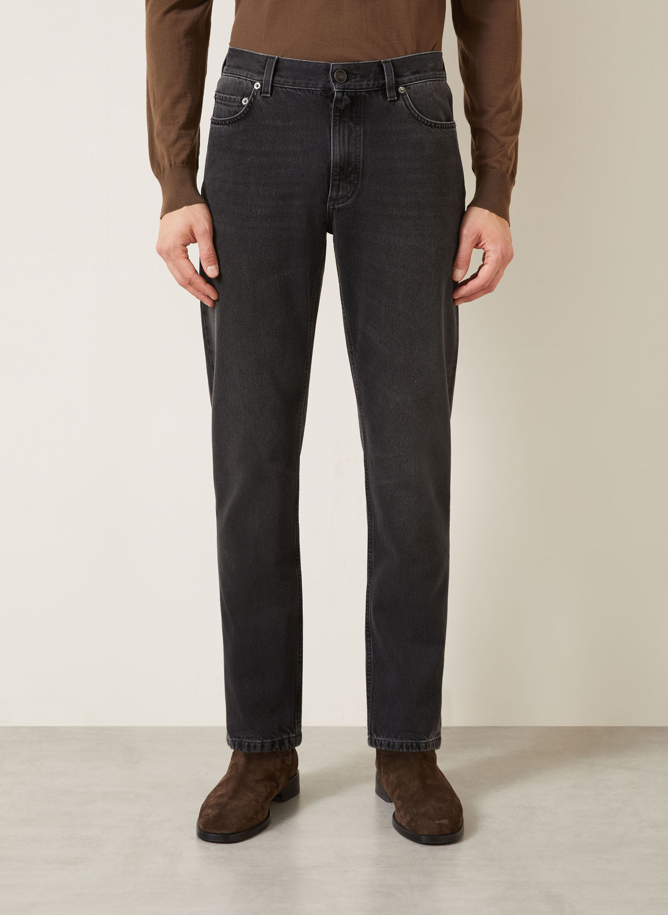 ZEGNA Slim-Fit Jeans: DARK GRAY