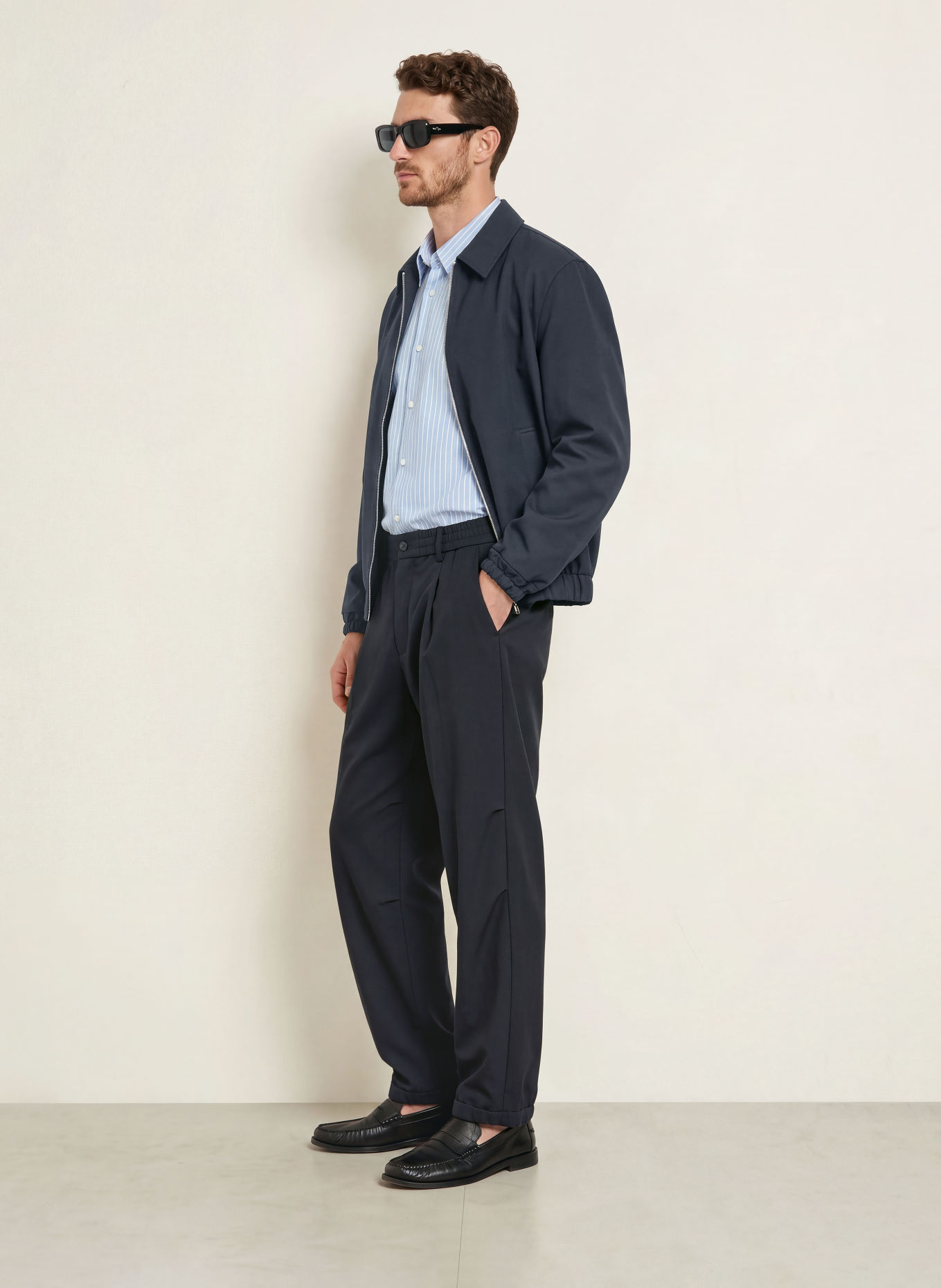 DRYKORN Blouson LENON: BLEU FONCÉ