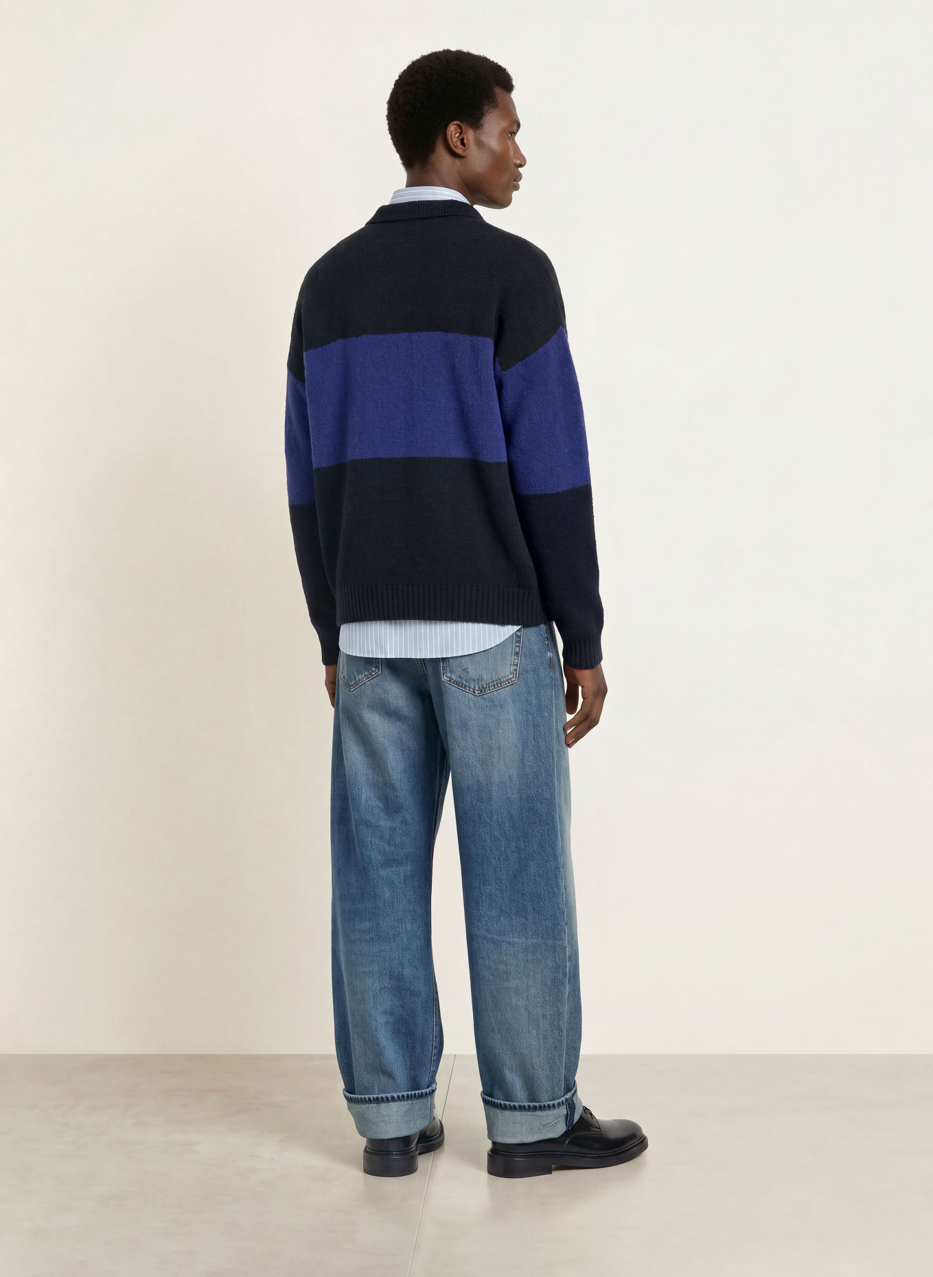 DRYKORN BEKKET Sweater: DARK BLUE / BLUE