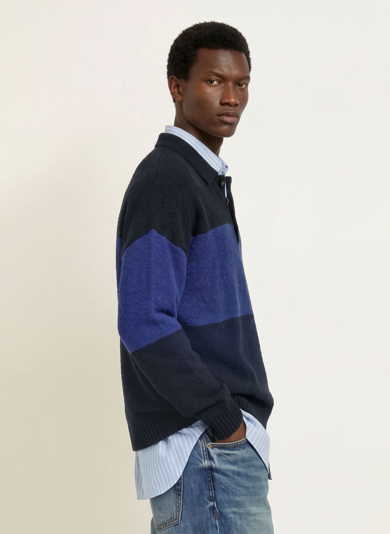 DRYKORN BEKKET Sweater: DARK BLUE / BLUE