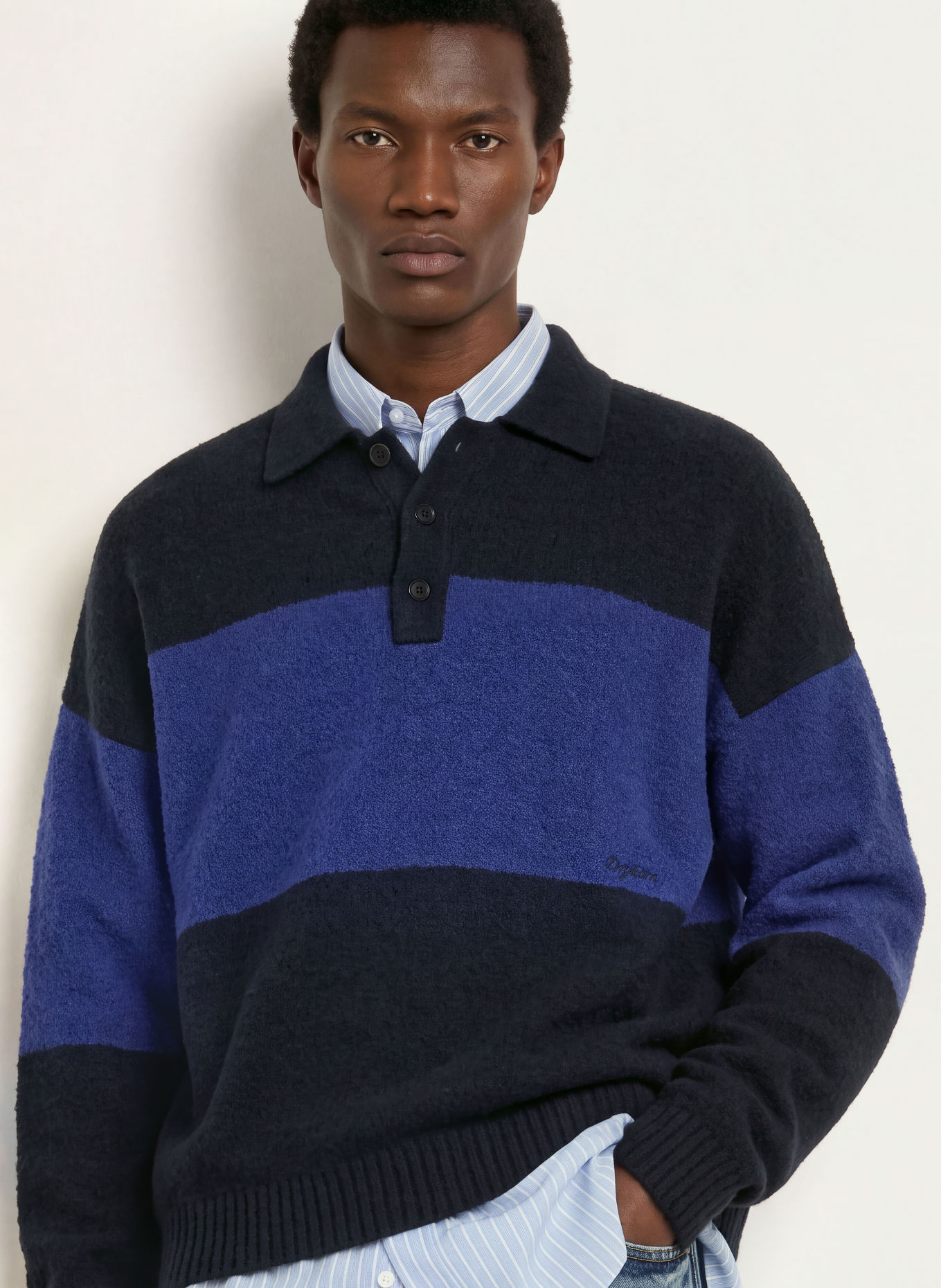 DRYKORN BEKKET Sweater: DARK BLUE / BLUE