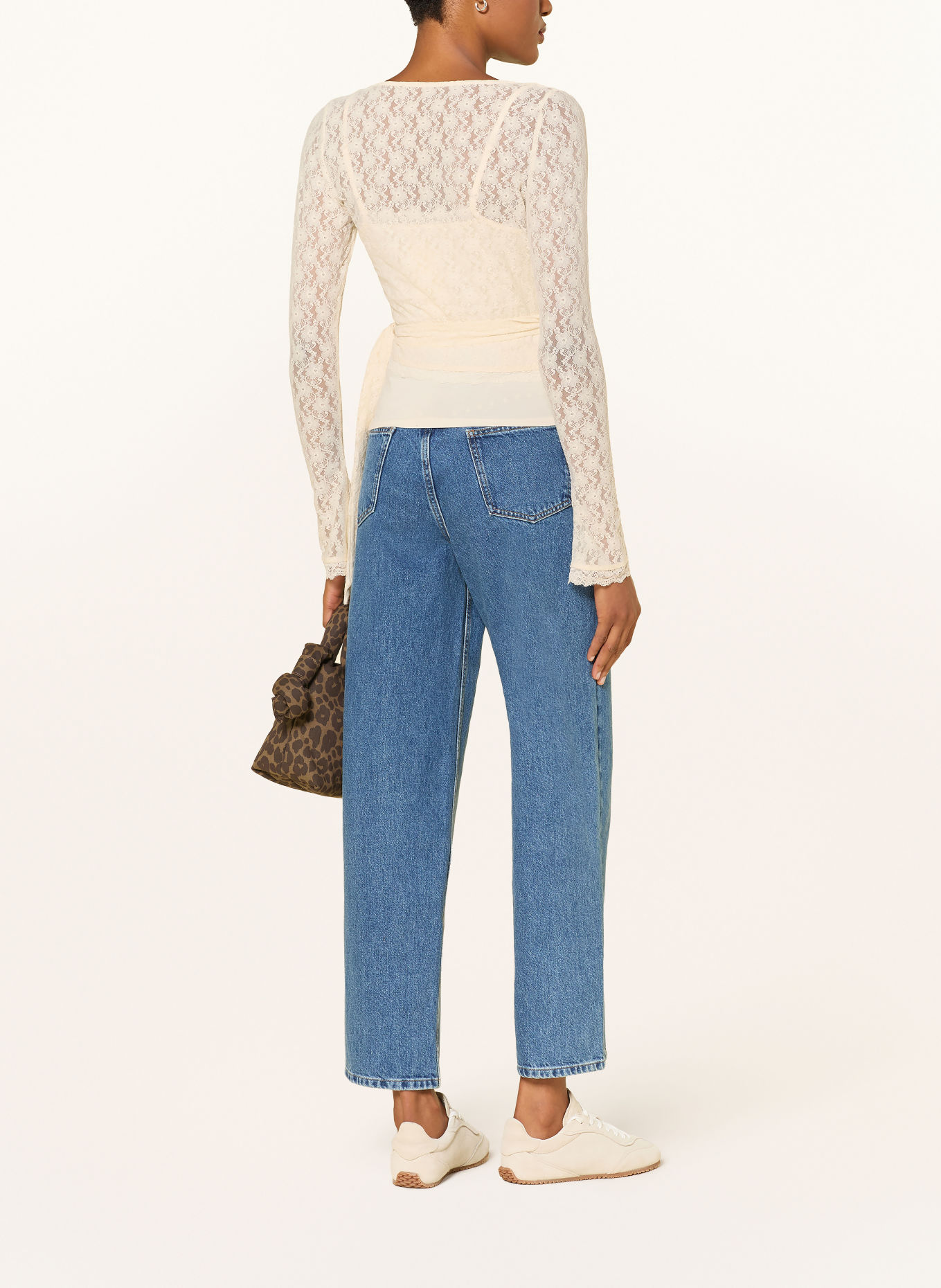 OH APRIL Wickelbluse SYLVA aus Spitze: ECRU