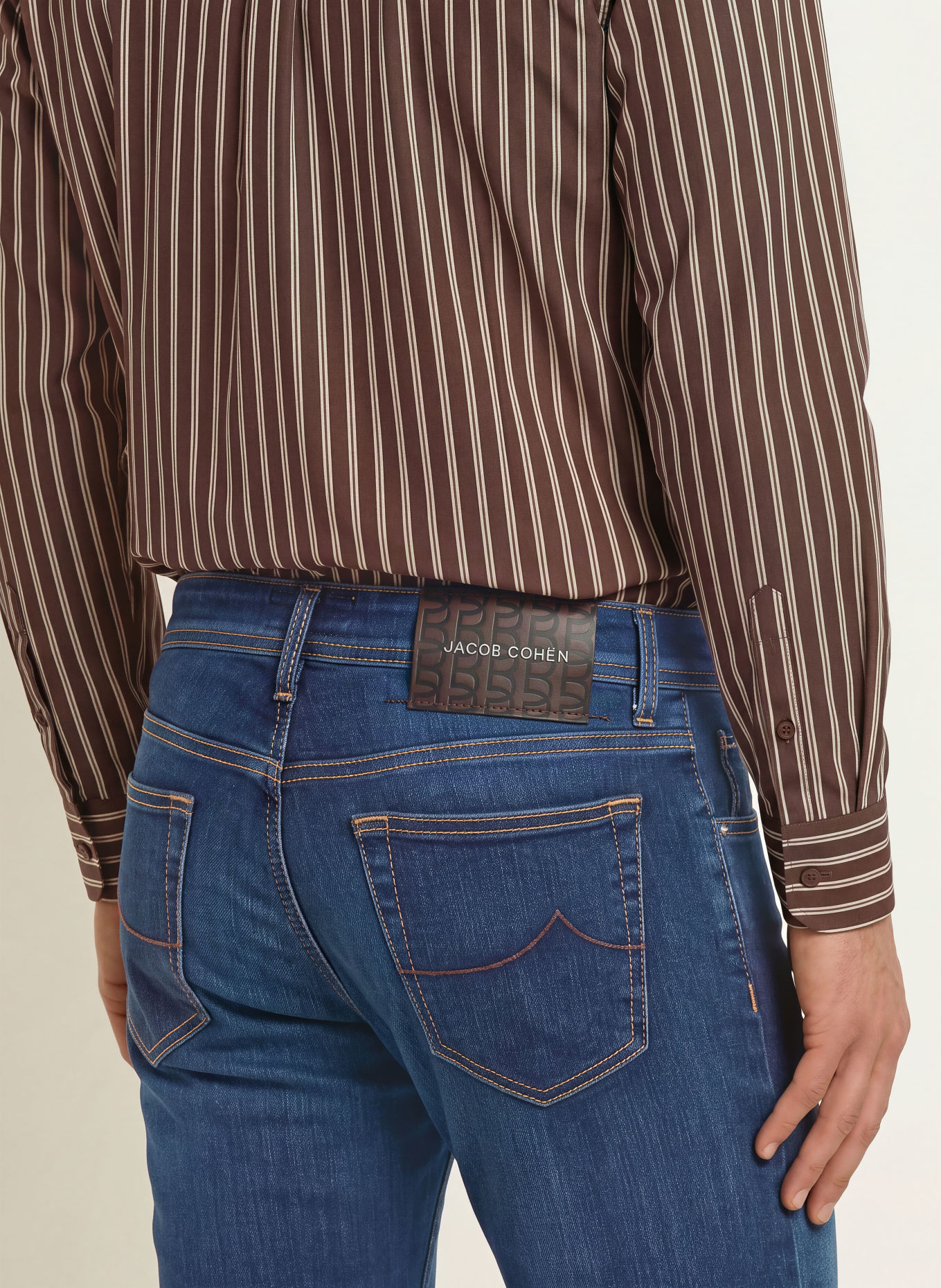 JACOB COHEN BARD Slim Fit Jeans: 200D Mid Blue