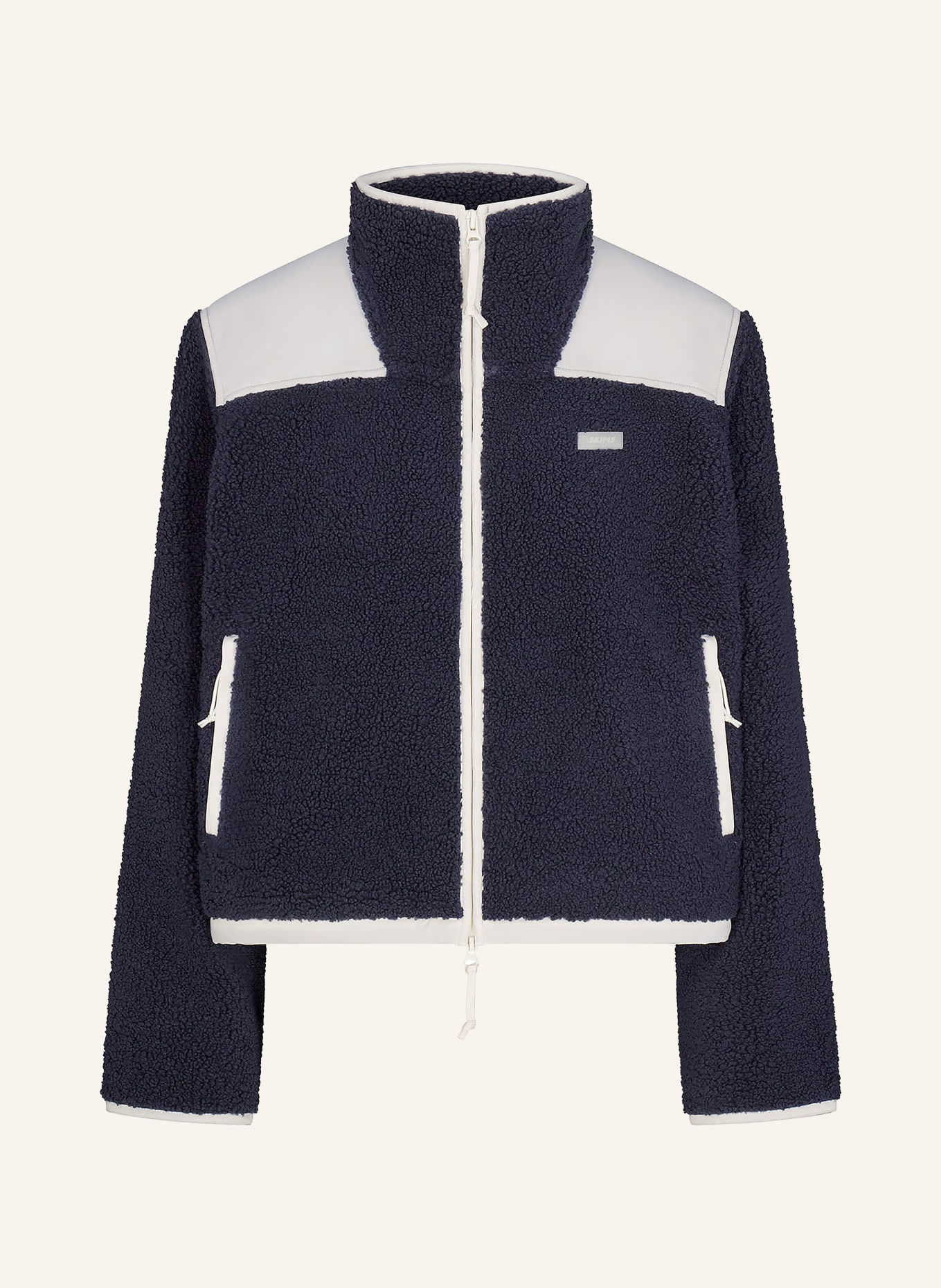 SKIMS Veste polaire d'intérieur TEDDY: NAVY