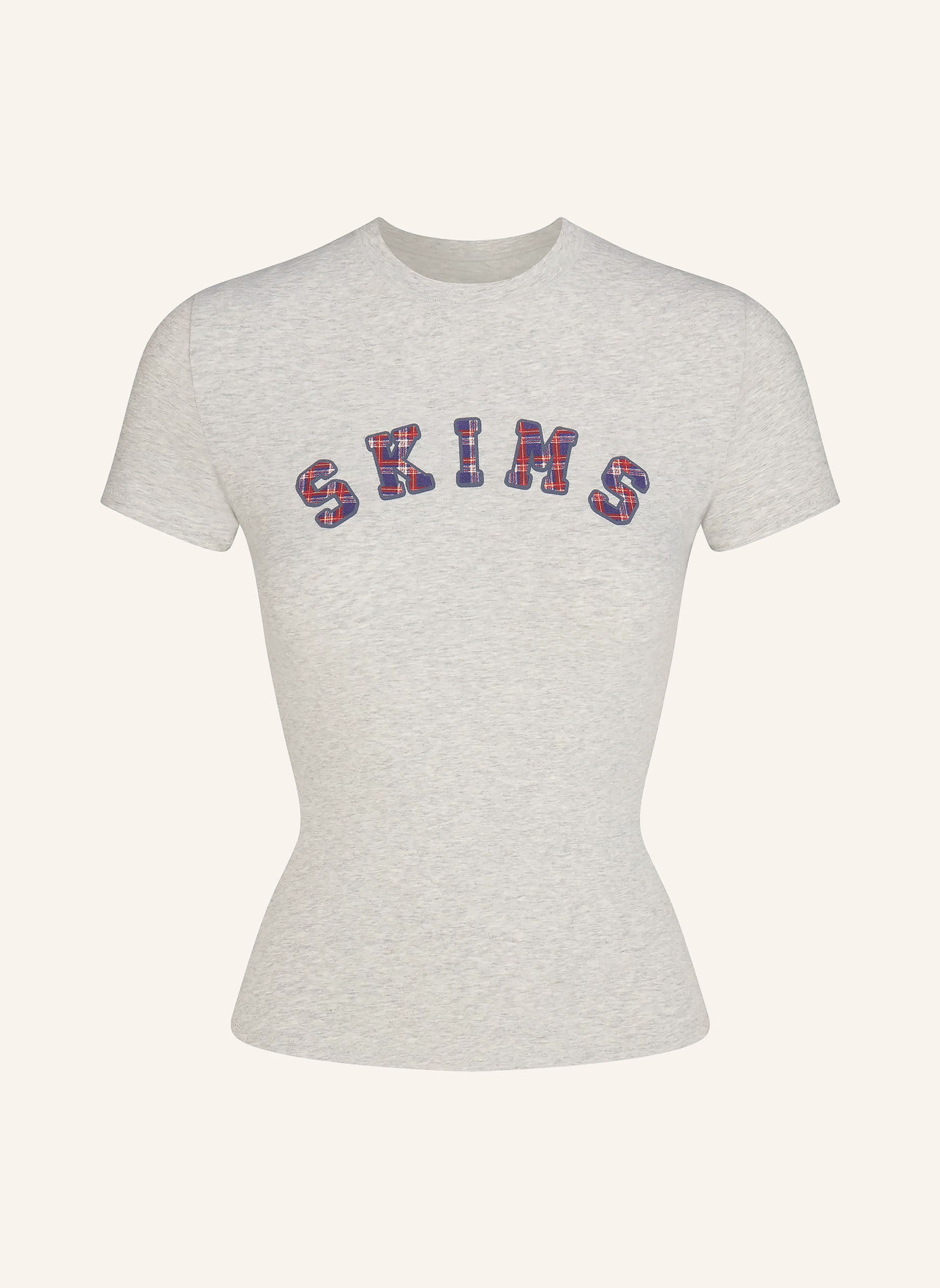 SKIMS Loungeshirt i bomuldsjersey: LHG ARCHED SKIMS PLA
