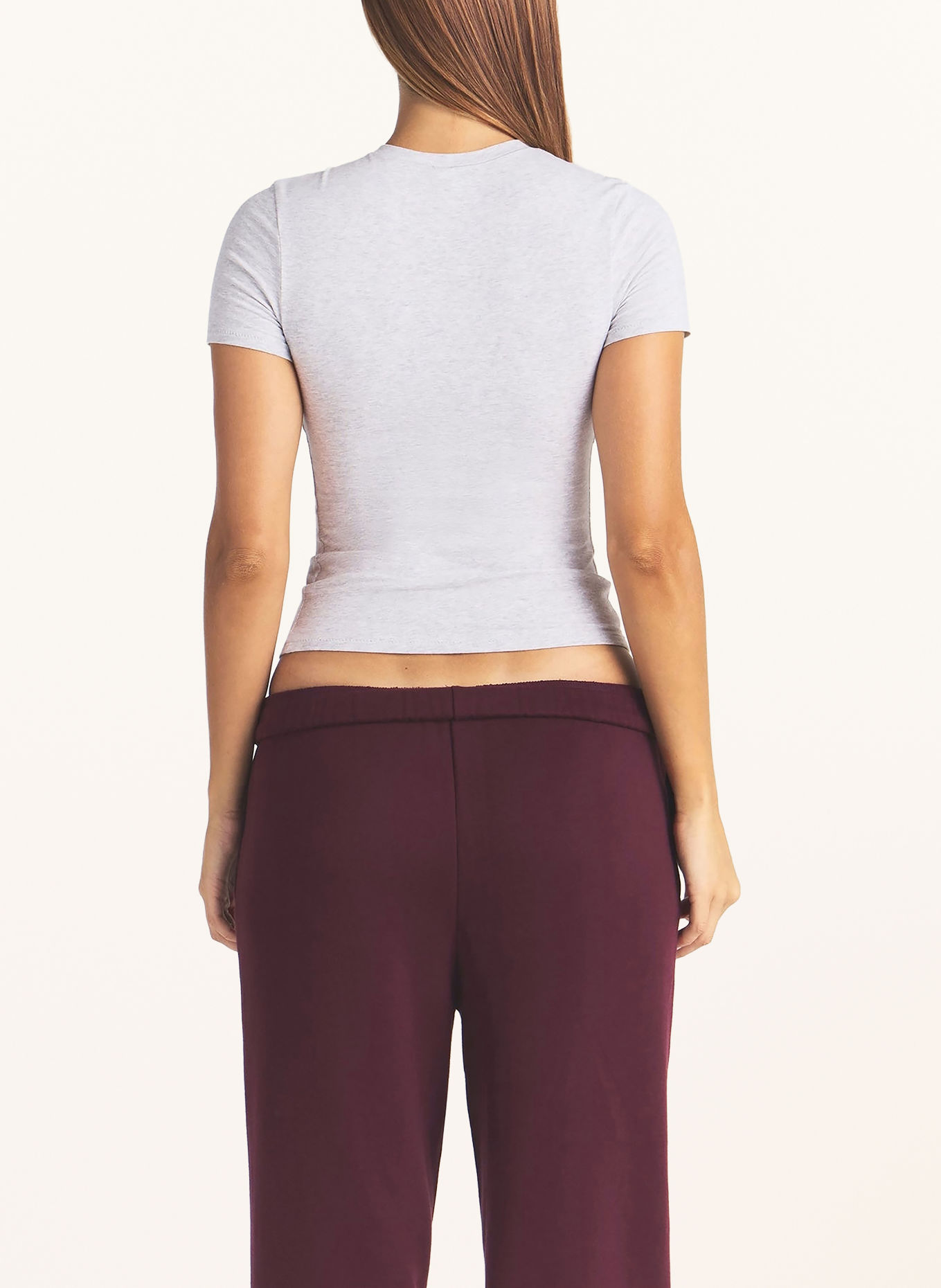 SKIMS Loungeshirt i bomuldsjersey: LHG ARCHED SKIMS PLA