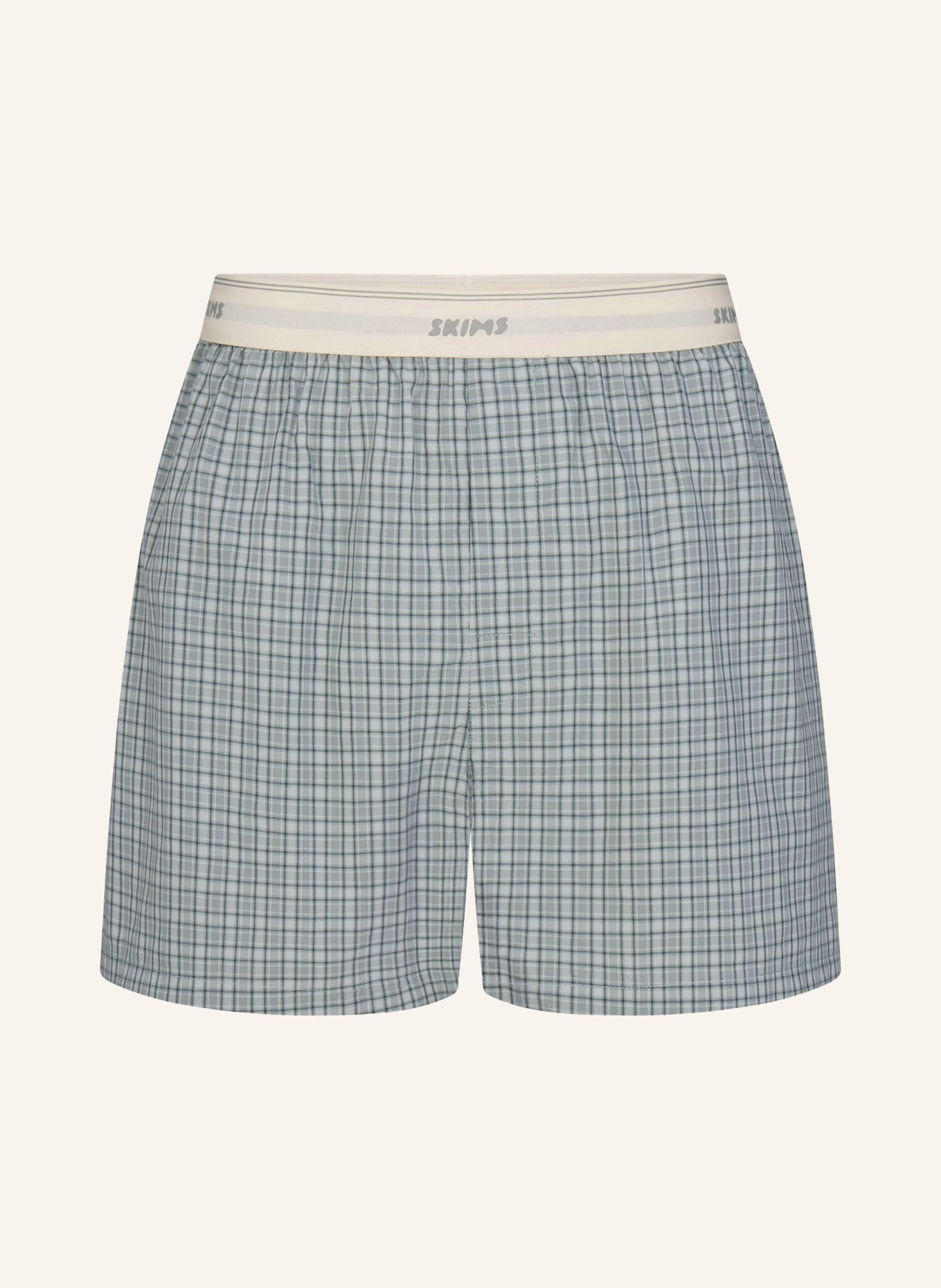 SKIMS Web-Boxershorts COTTON POPLIN: FULL MOON CHECK