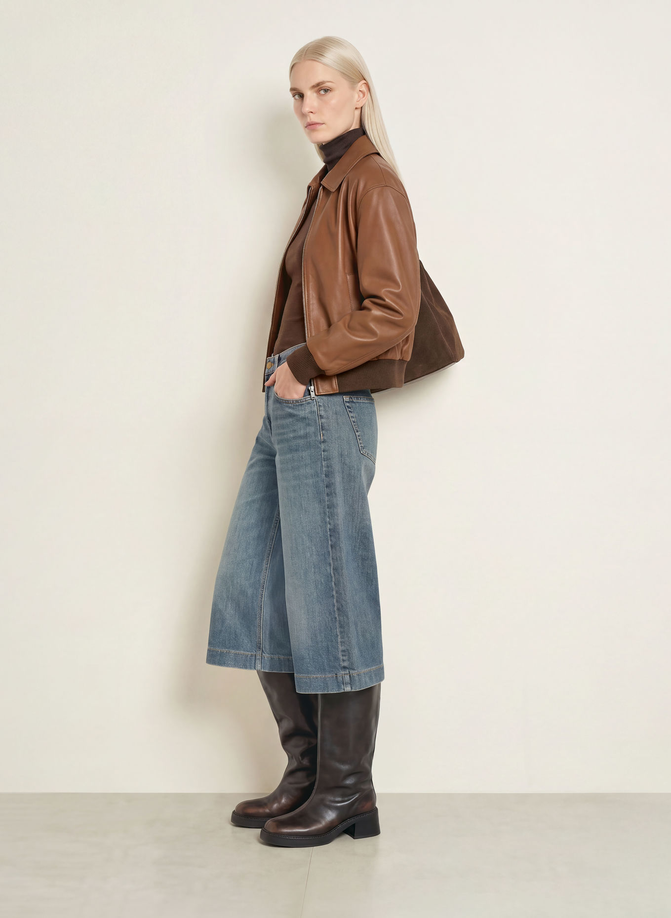MAC Jean style jupe-culotte: D454 fashion authentic wash