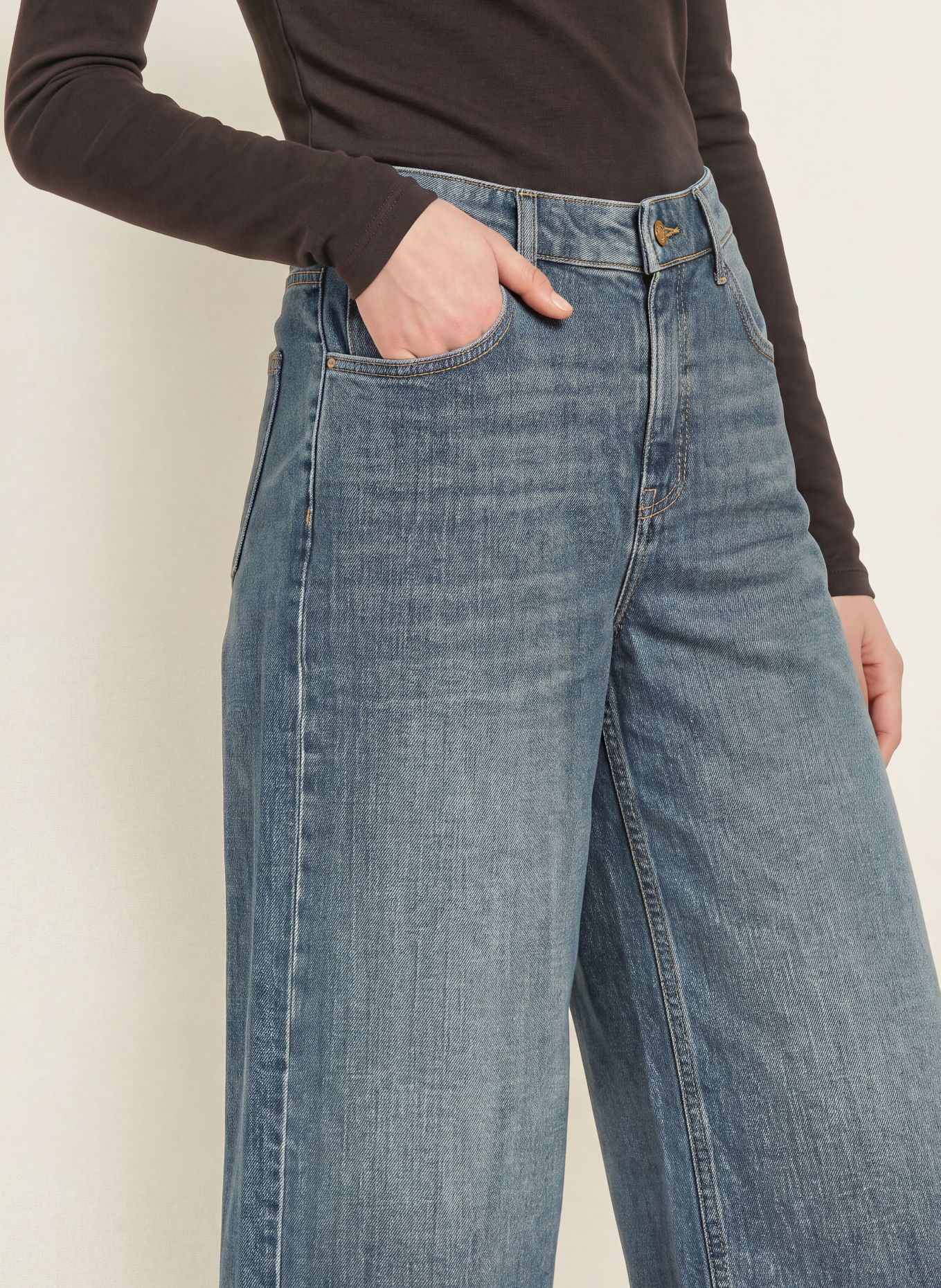MAC Jean style jupe-culotte: D454 fashion authentic wash