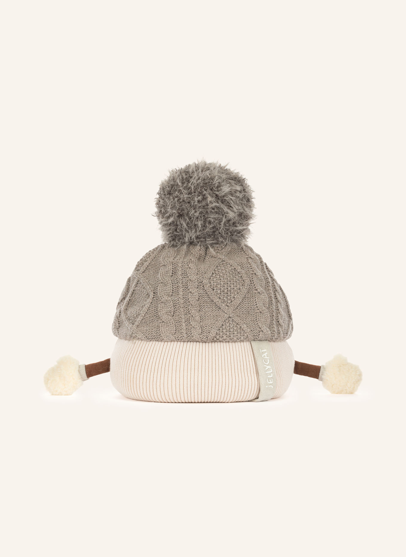 Jellycat Pluche speelgoed AMUSEABLES POMILLY: CRÈME / GRIJS