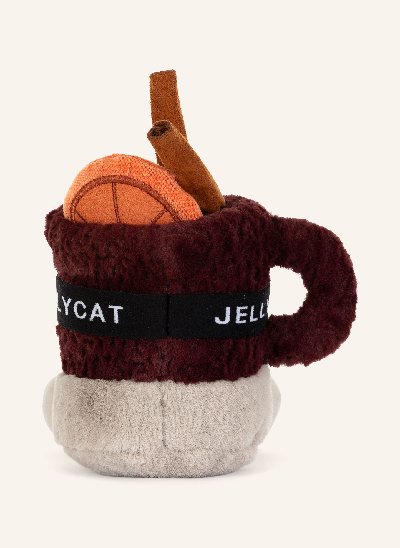 Jellycat Plyslegetøj AMUSEABLES MULLOVER SPICED DRINK: MØRKERØD / TAUPE / ORANGE