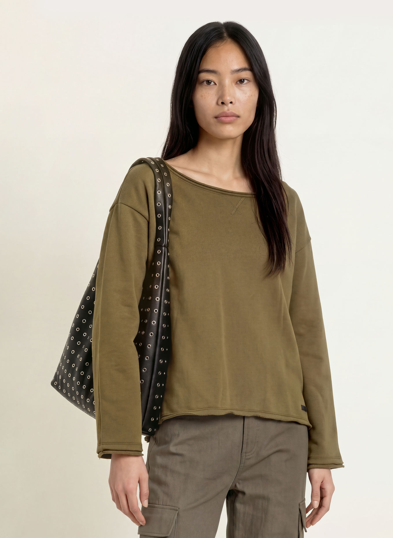 ELIAS RUMELIS Sweatshirt WINIFRI: OLIVE