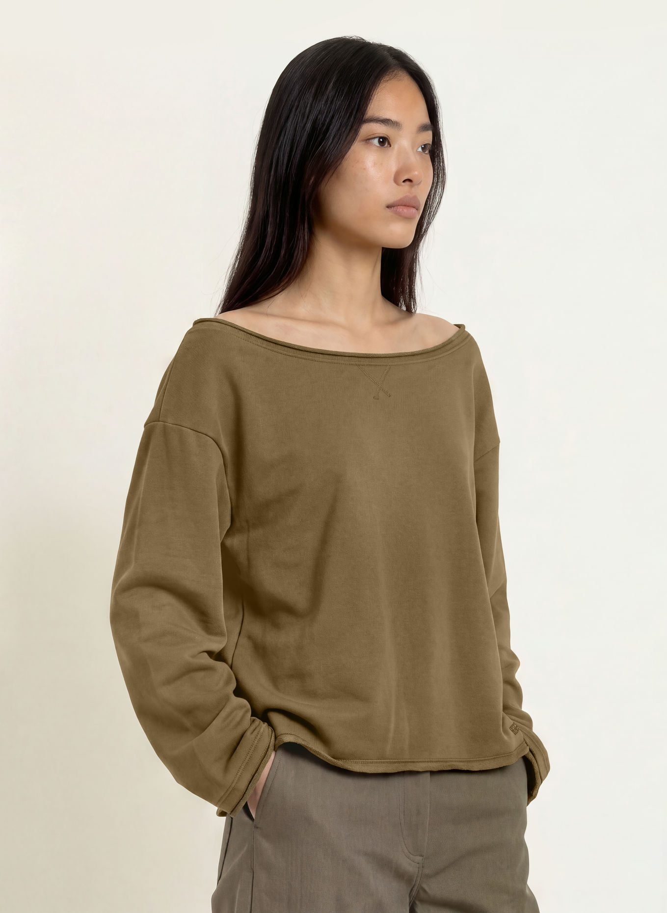 ELIAS RUMELIS Sweatshirt WINIFRI: OLIVE